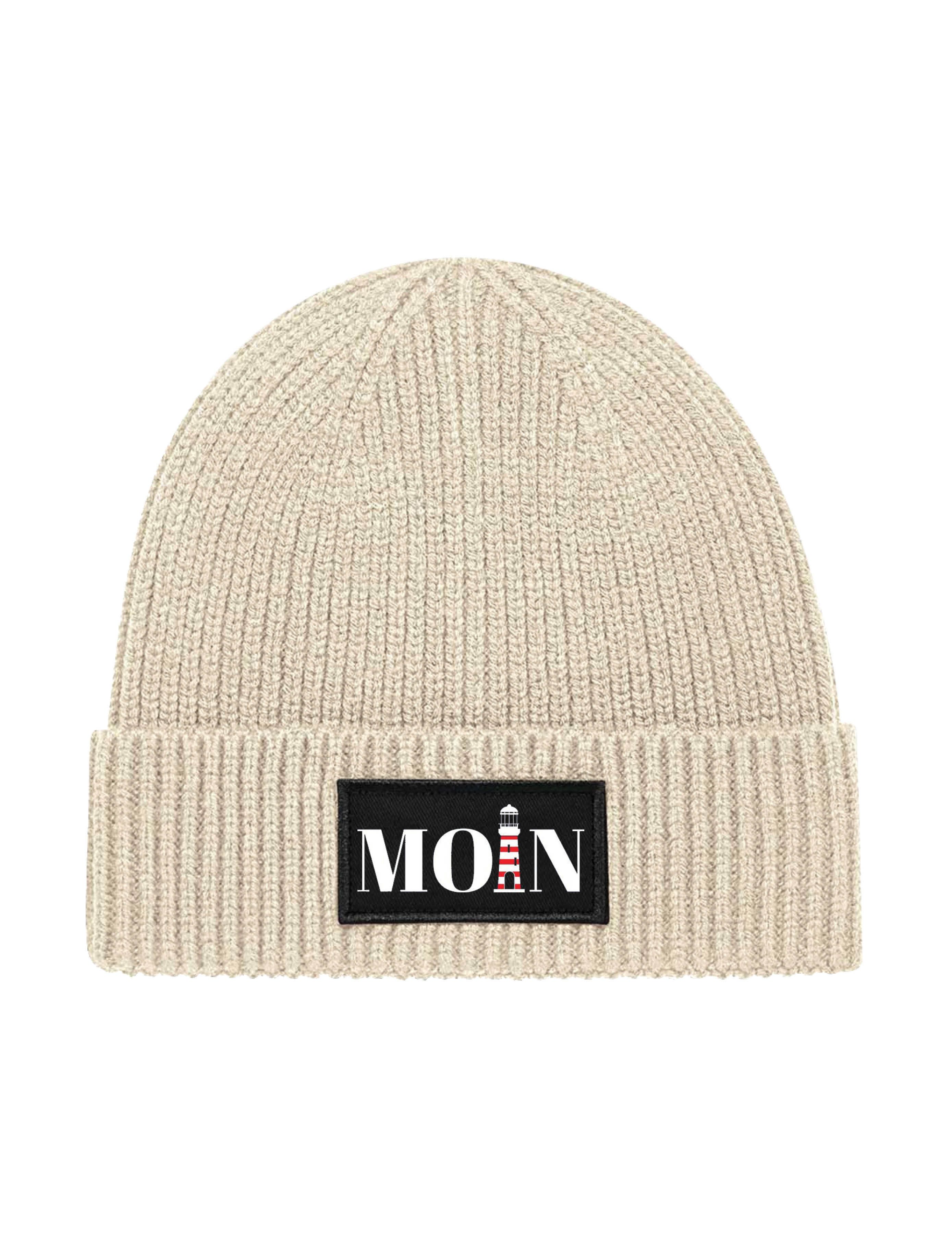 Youth Designz Beanie Unisex Strick Beanie Mütze mit Moin Leuchtturm Aufdruck Geschenk mit lustigen Print für Damen und Herren