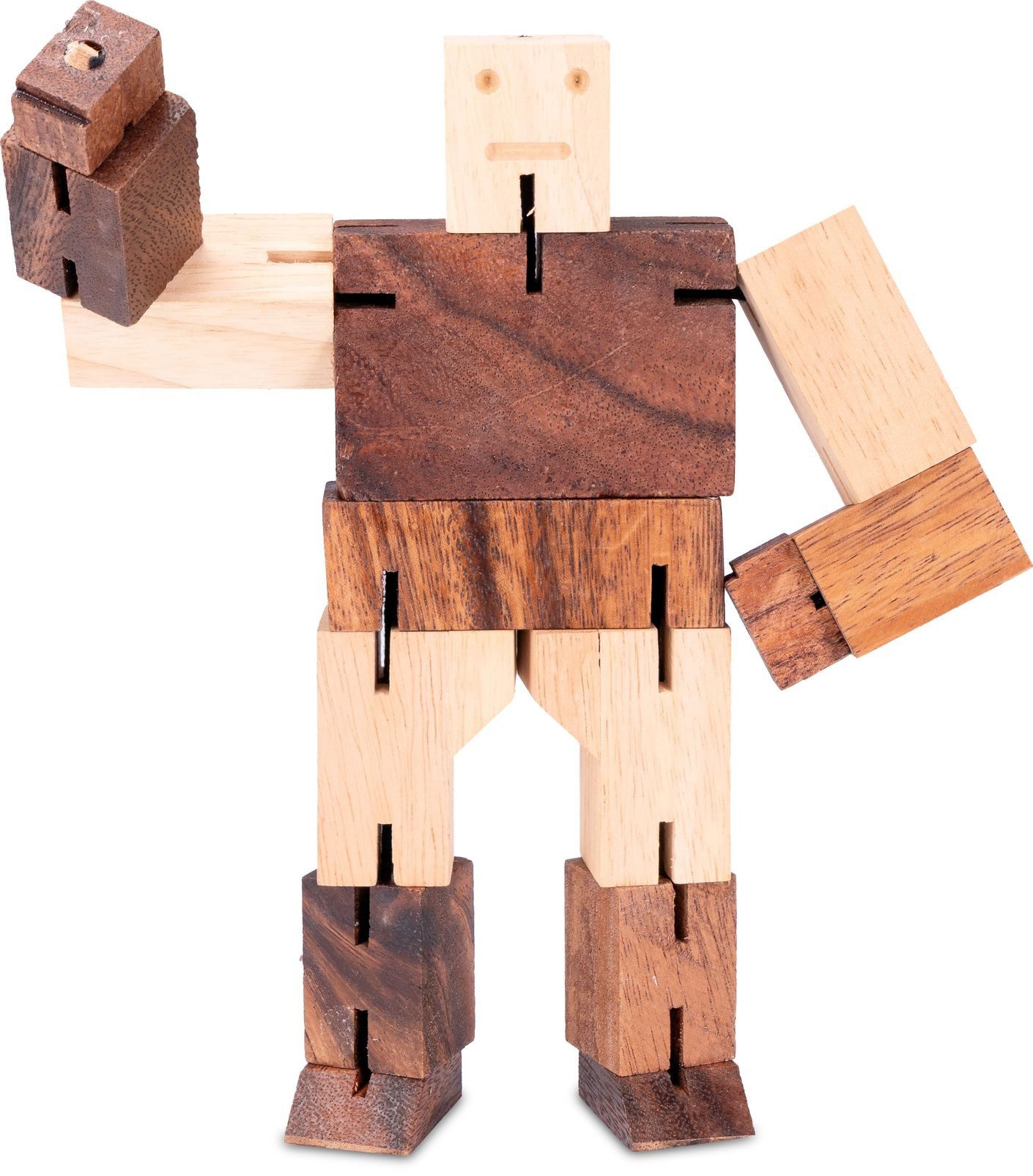 LOGOPLAY 3D-Puzzle Robot Puzzle L, Puzzleteile, Robot Puzzle -L- 3D Puzzle Knobelspiel aus Holz mit mehreren