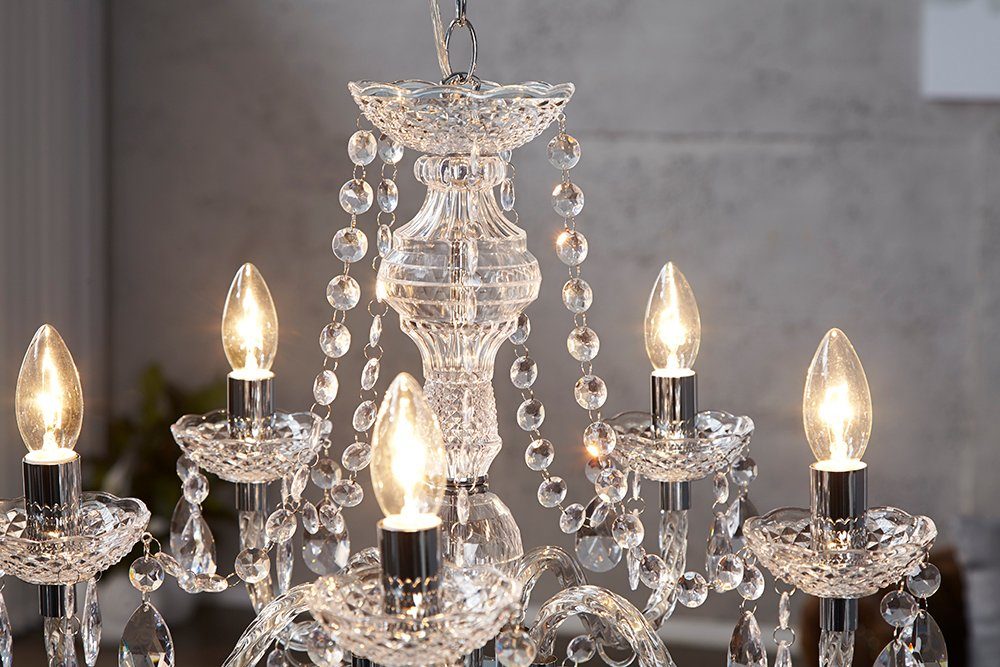 riess-ambiente Kronleuchter CRYSTAL 55cm klar, ohne Leuchtmittel, Hängelampe · Wohnzimmer · Acryl · Schlafzimmer · Barock Design