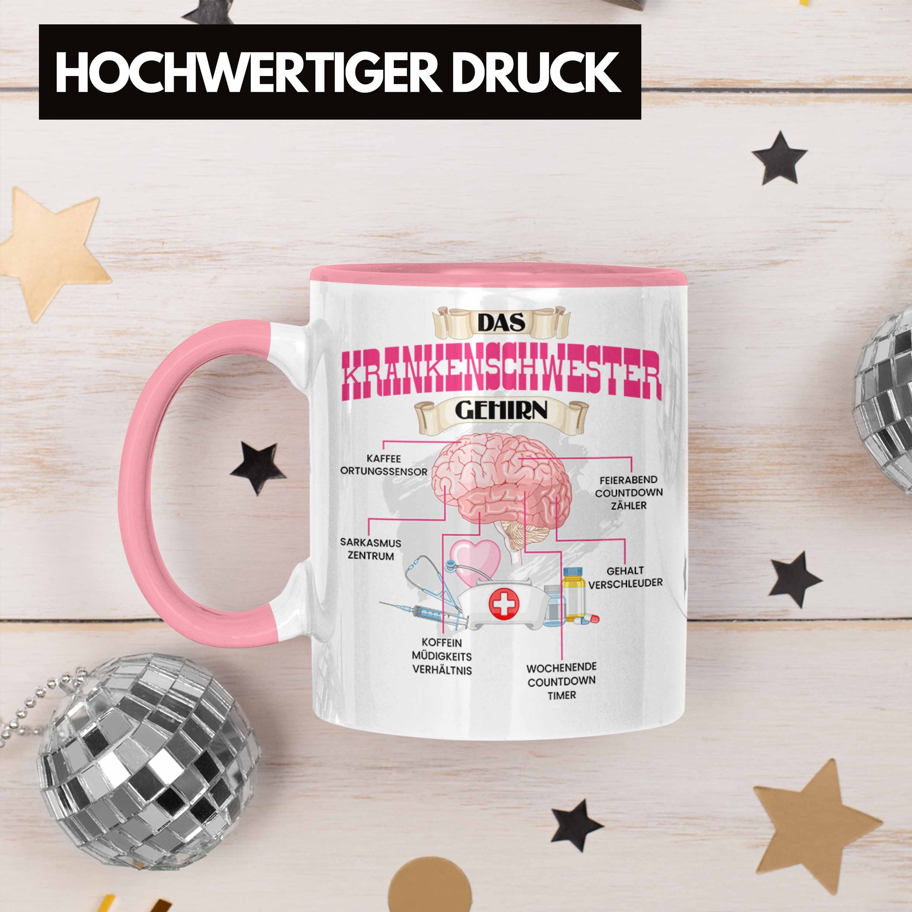 Trendation Tasse Trendation Rosa Geschenk Tasse - Krankenschwester Lustiges Krankenhaus für