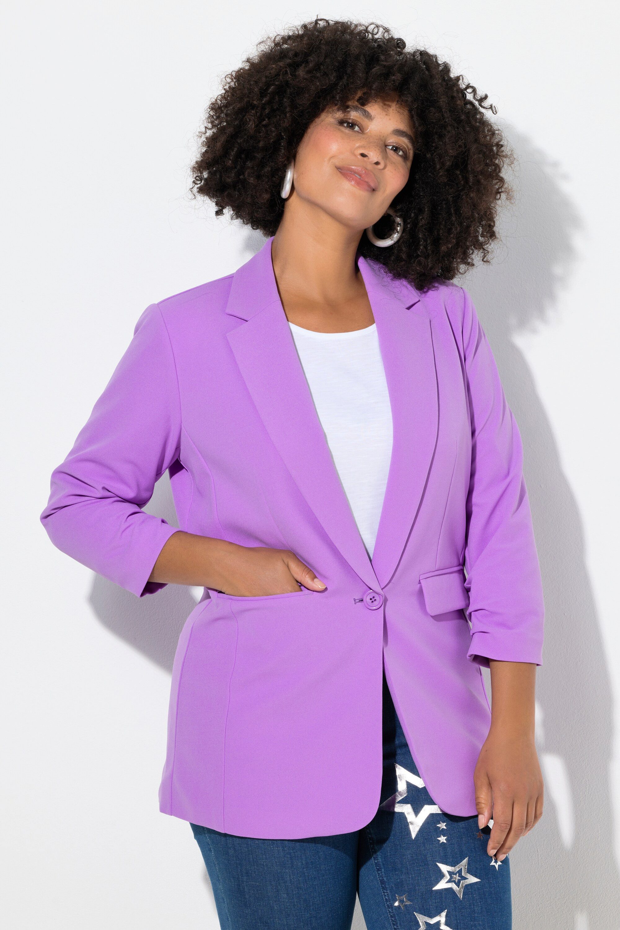 Angel of Style Blusenblazer Blazer offene Form Reverskragen Langarm günstig online kaufen