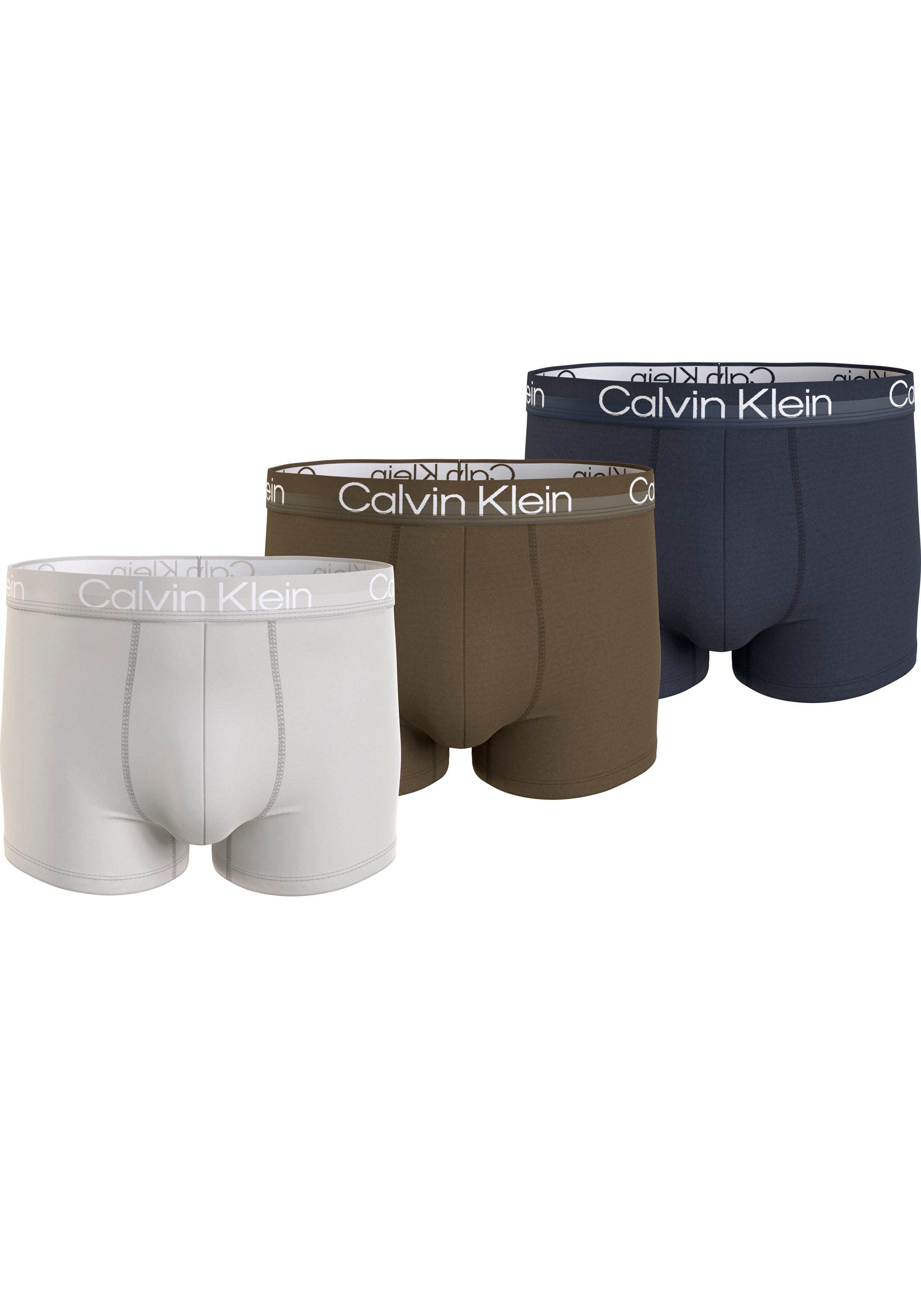 Bild von Calvin Klein Underwear Trunk TRUNK 3PK (Packung, 3er-Pack) mit Logo-Elastikbund