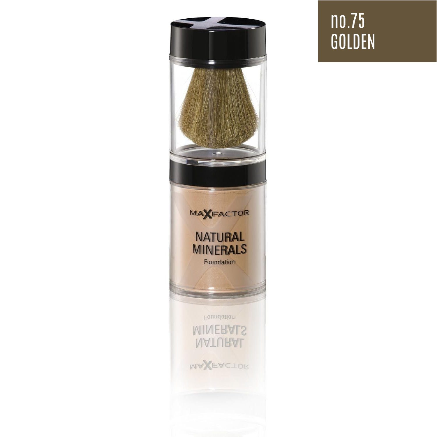 MAX FACTOR Foundation Natural Minerals Puder Make Up Foundation 10g Golden No. 75