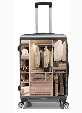 KESSMANN HOFFMANN Kofferset Hartschalen Koffer Stilvoll praktisch 3er Set Kofferset Reisekoffer, 4 Rollen, (Koffer-Set, 3 tlg., Leichtgewicht Rollkoffer 360° Rollen Reisen Urlaub Reisekoffer Set), Trolley Gepäckset Hartschalenkoffer Urlaubskoffer Handgepäck Organizer