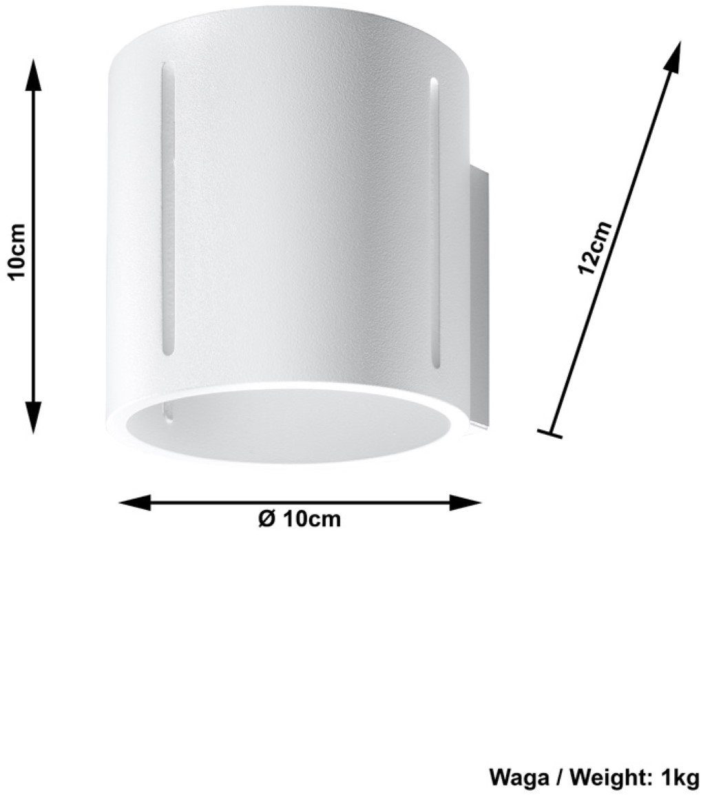 Leuchtmittel Wandleuchte lighting SOLLUX Inez, ohne