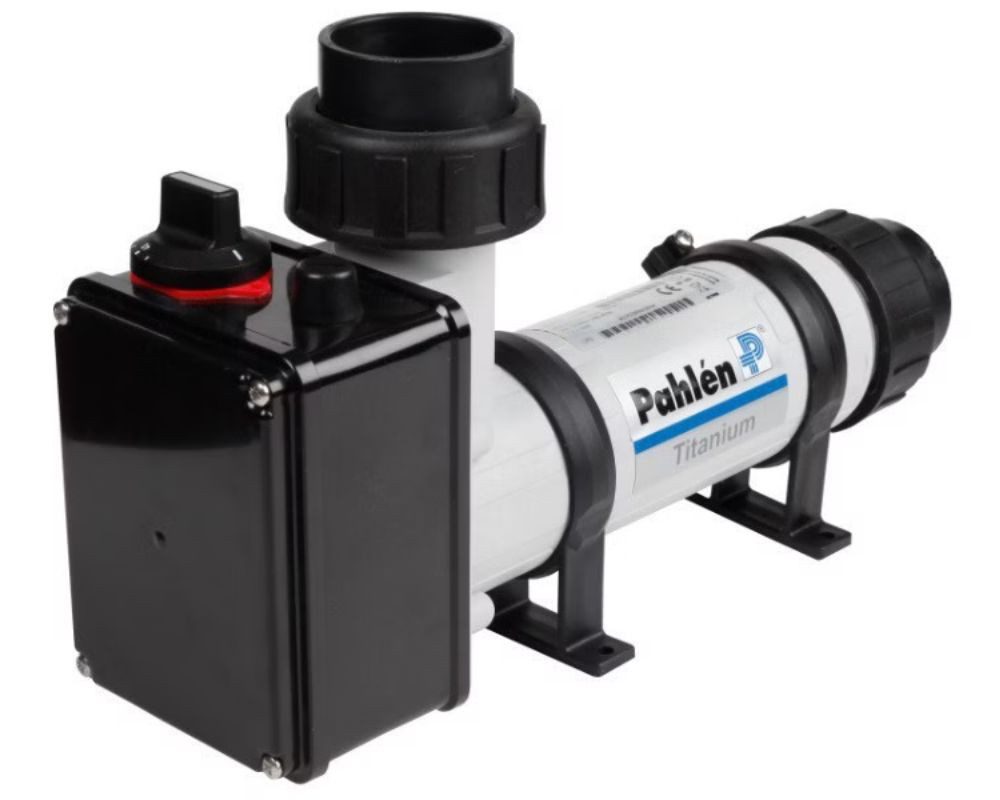 Pahlén Pool-Wärmepumpe Pahlen Elektroheizer aus Kunststoff / Heizstab Titan 18 kW analog