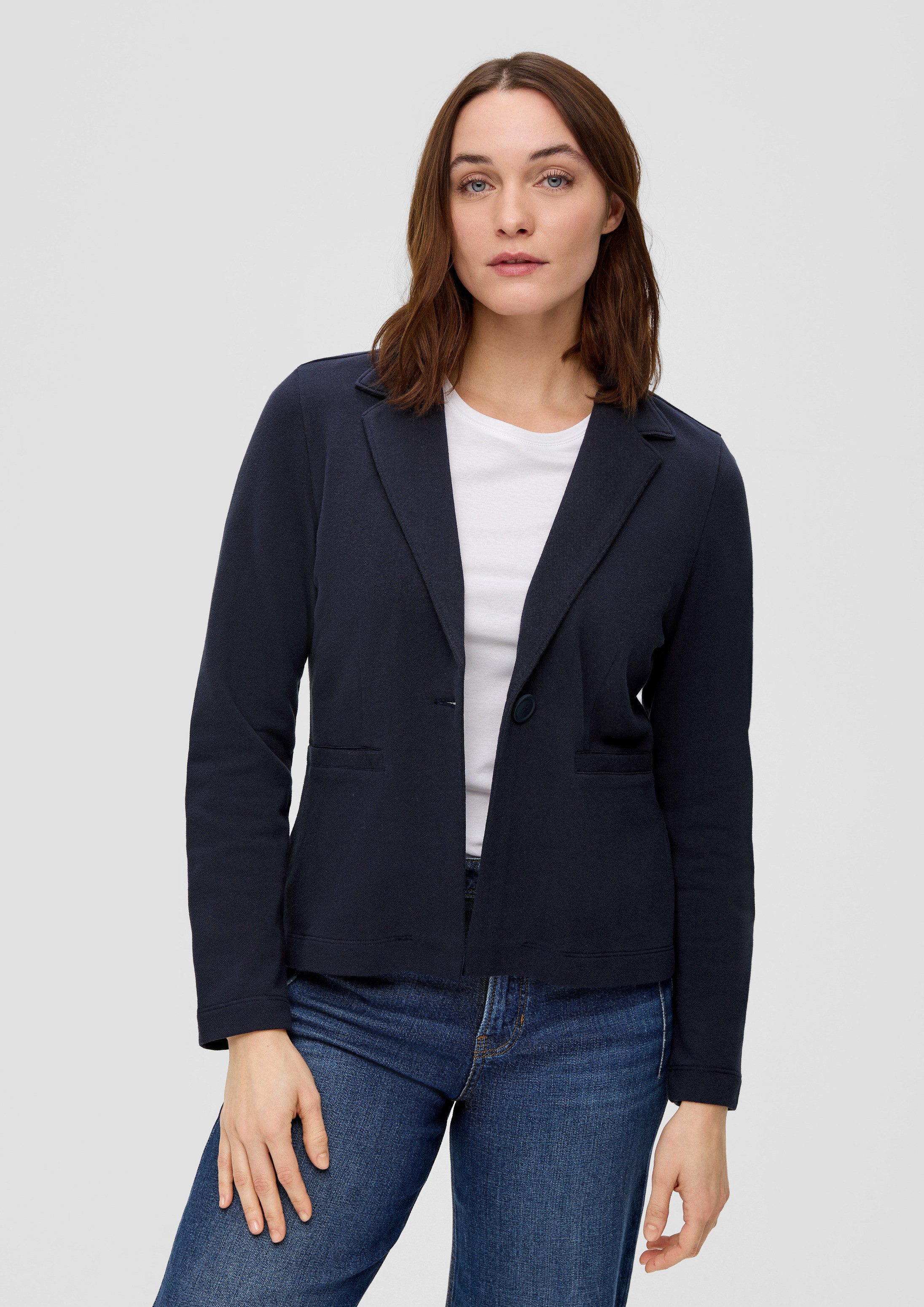 s.Oliver Jackenblazer Sweatshirt Jacke Blazer aus Sweat