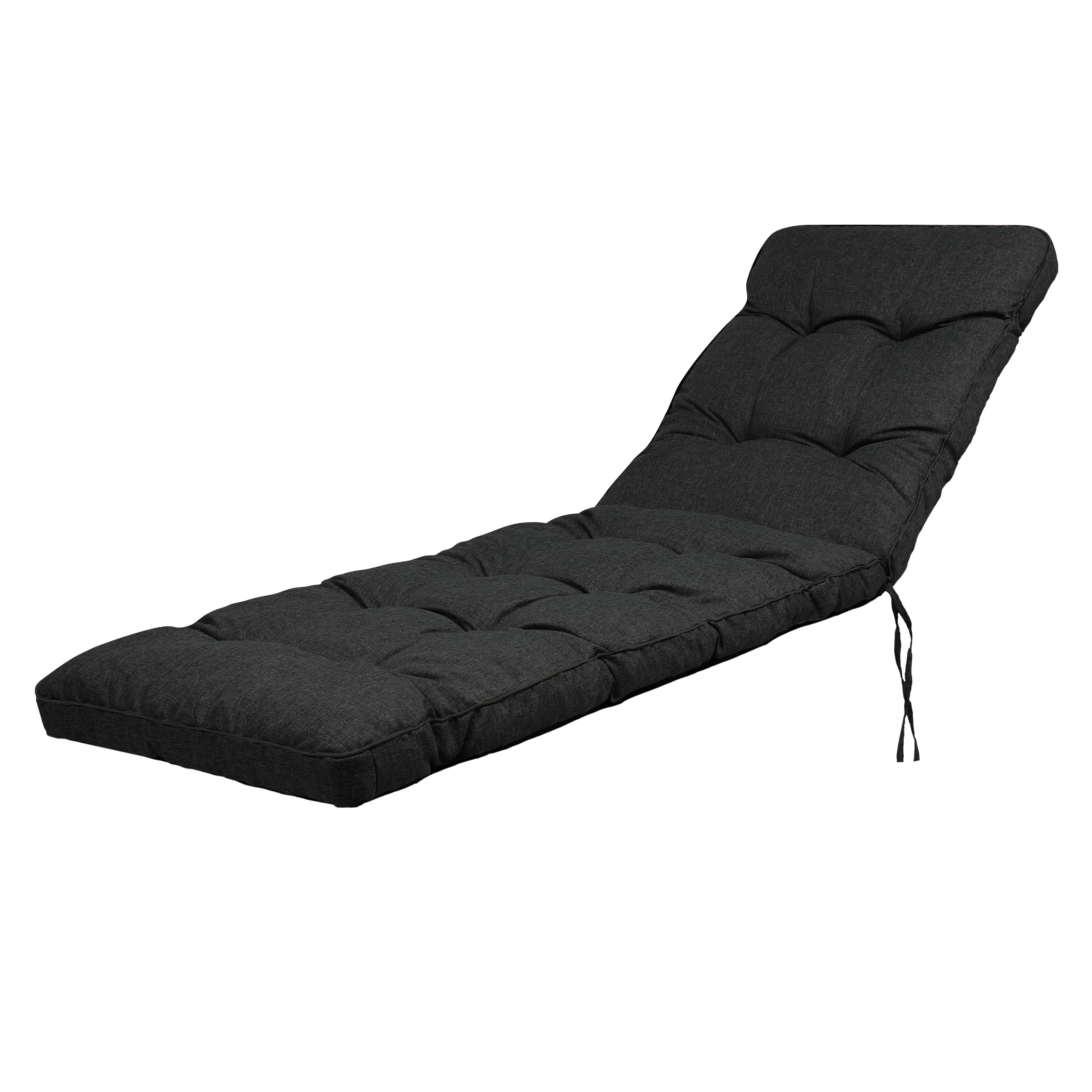Hobbygarden Liegenauflage Polsterauflage HUGO 200x55x8 cm, Gesteppte Polsterauflage für Gartenliege & Sonnenliege