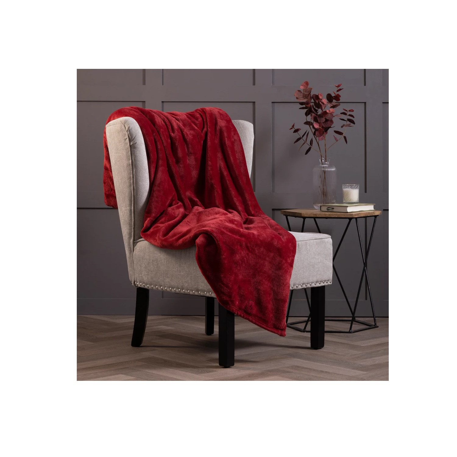 Wohndecke Snuggle Ups Luxus Fleecedecke / Wurdecke 180 x 200 cm, Heat Holders