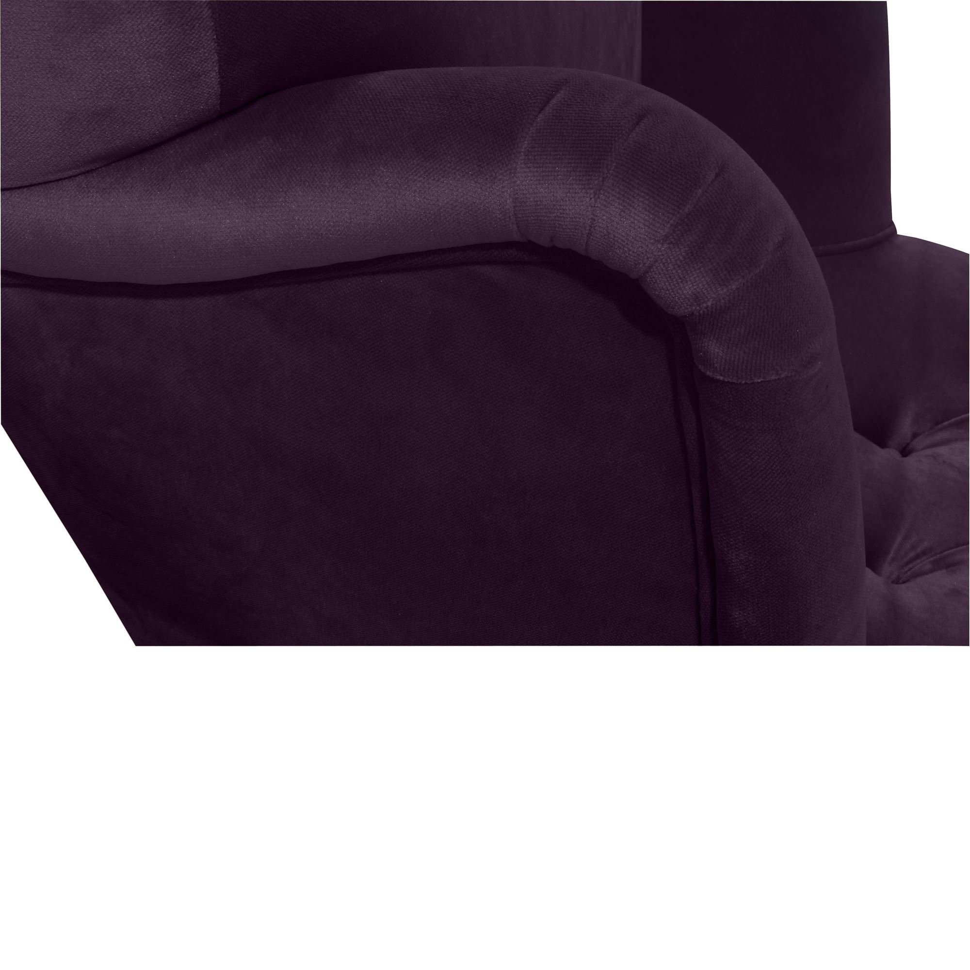 58 purple Versand, hochwertig 1-St), Kaiya (Sparpreis 21223 aufm verarbeitet,bequemer Kessel natur Sessel Sitz / inkl. Sessel Samtvelours Bezug Buche Kostenlosem