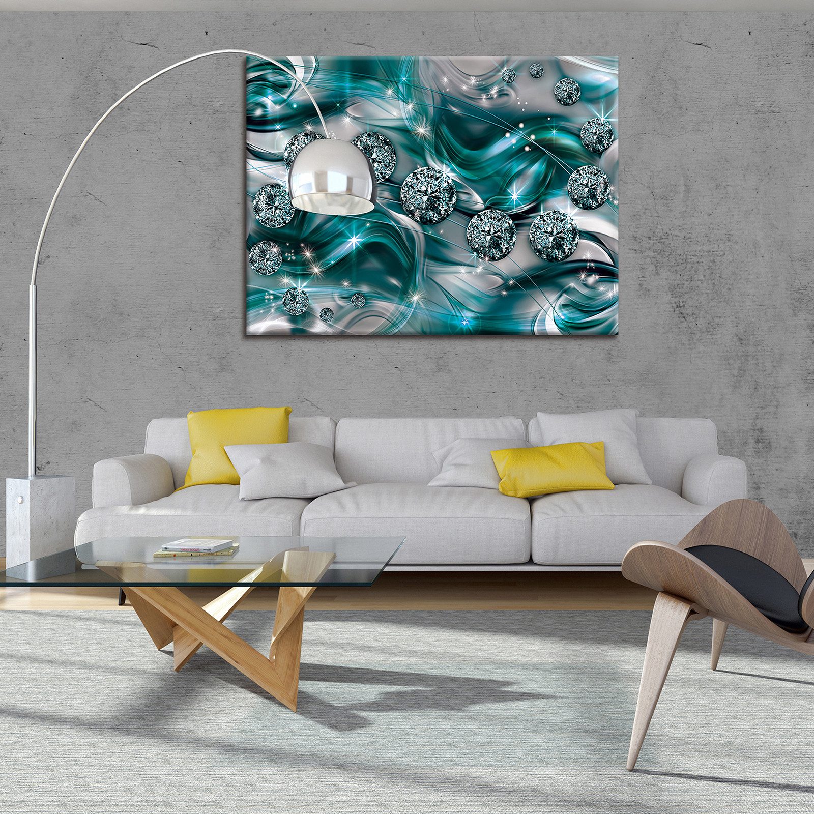 Wallarena Leinwandbild Abstrakt Modern Wandbild Leinwand günstig online kaufen