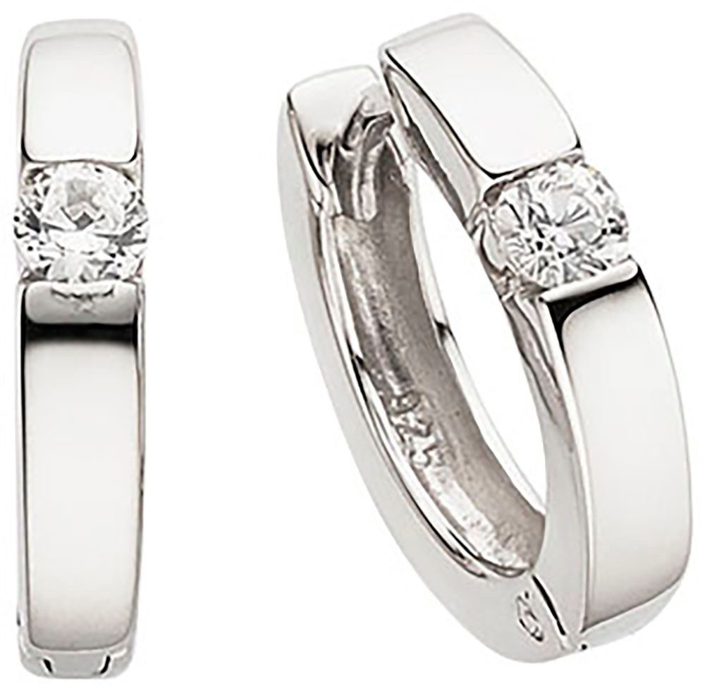 Aniston JEWELRY & WATCHES Paar Creolen Schmuck Geschenk Silber 925 Klappcreole, mit Zirkonia (synth). € 75,05