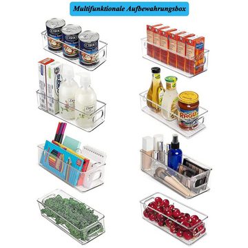 SOTOR Aufbewahrungsbox Kühlschrank-Organizer Klarsicht-Schublade Crisper Box (4-teiliges Küchenaufbewahrungsbox-Set)