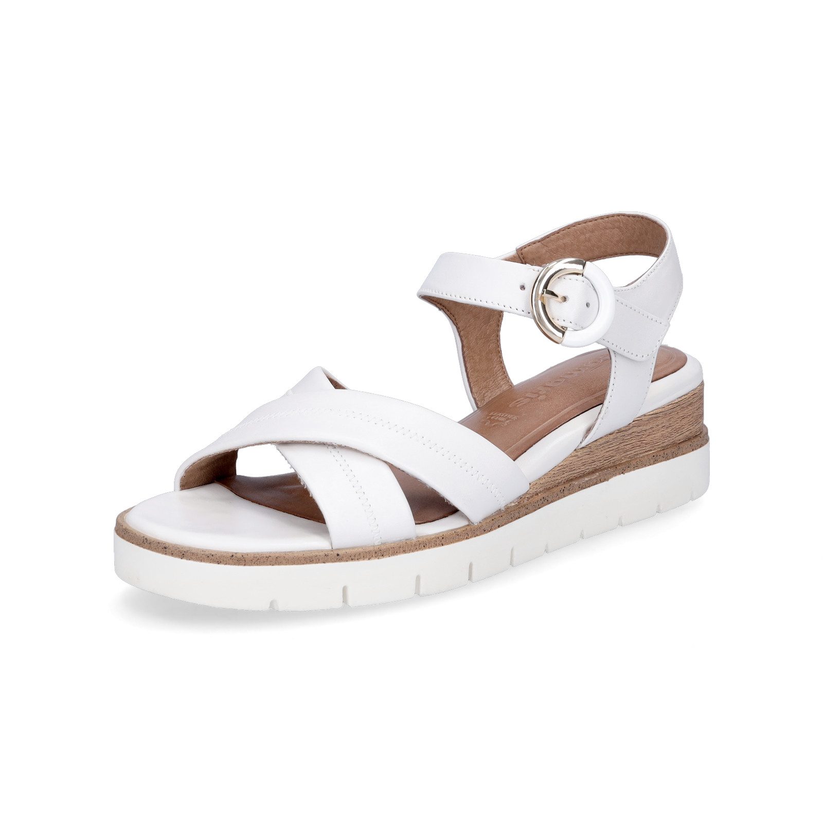 Tamaris Damen Keilsandalette weiß Sandale