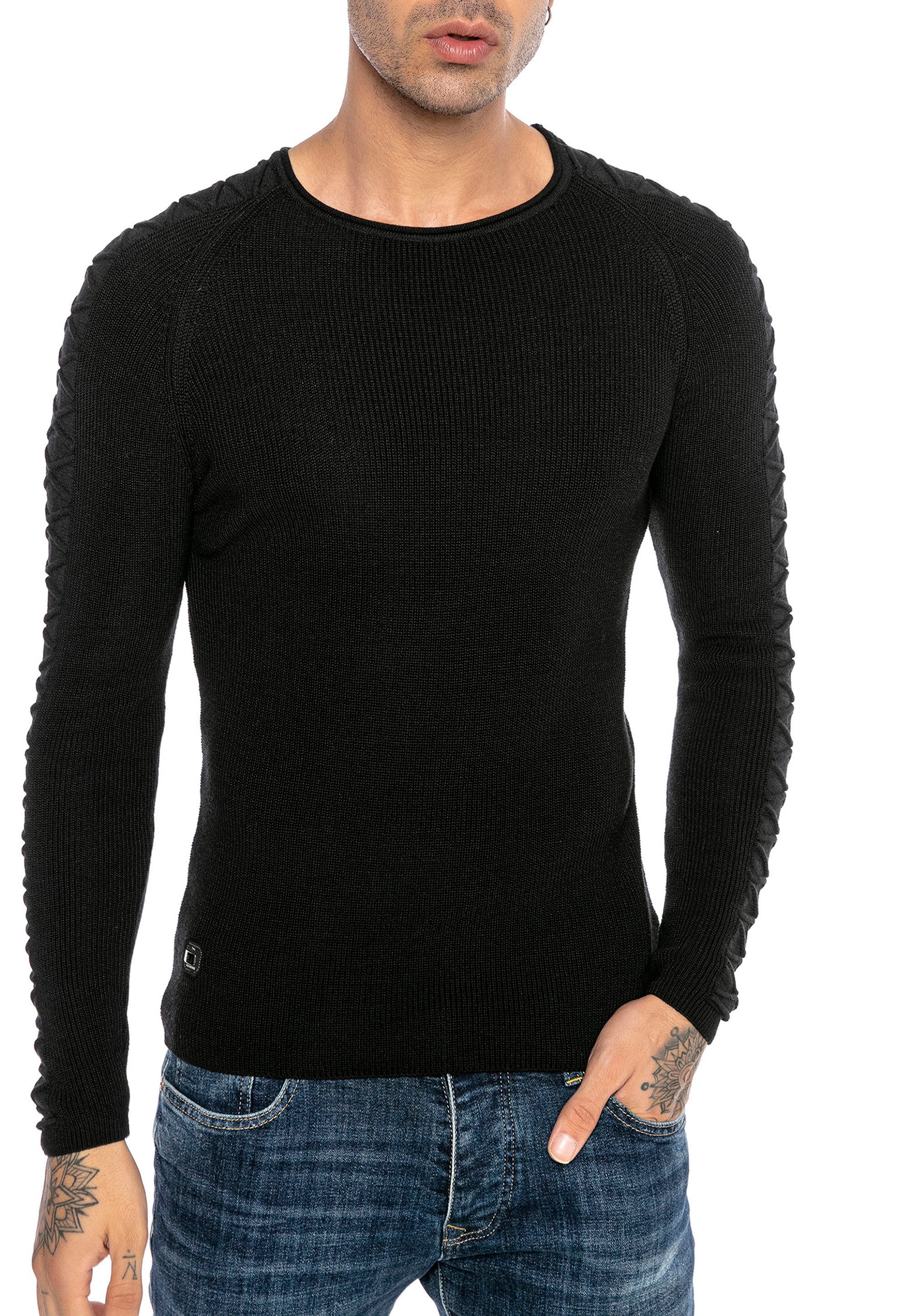Strickpullover mit strukturierten Raglanärmeln perfekt für jeden Anlass