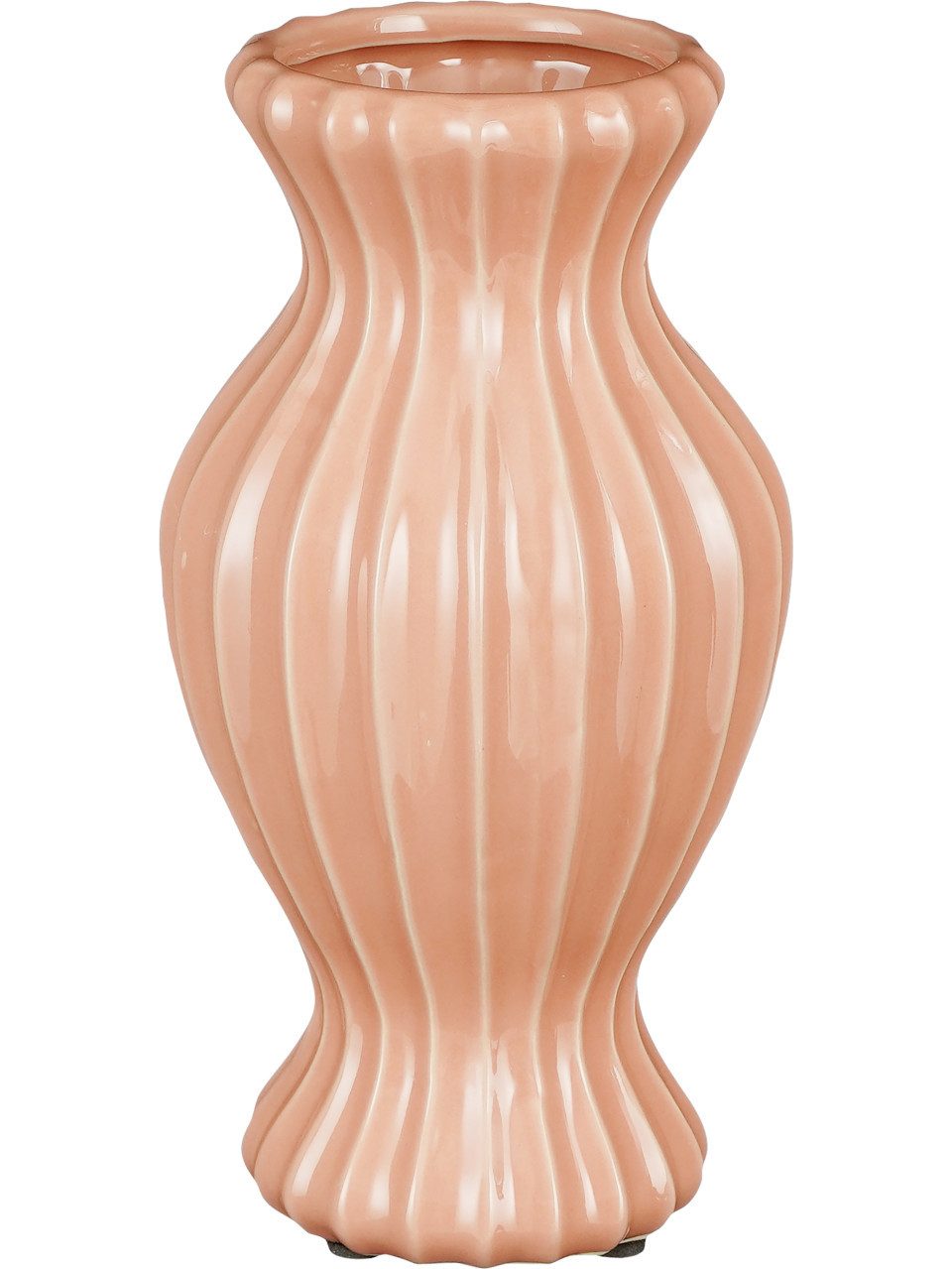 Dekovase Mica Vase Pippa rosa aus Keramik 25 cm