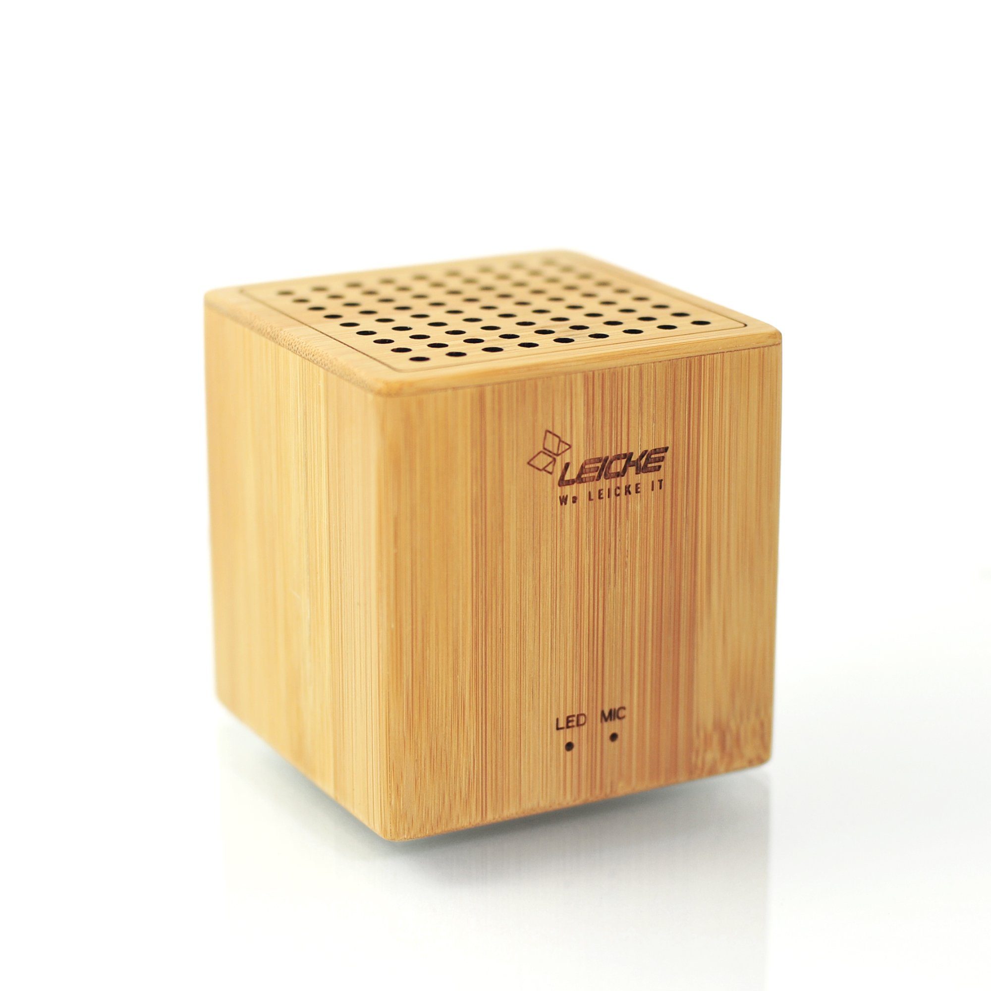 Leicke DJ Roxxx Woody Bluetooth-Lautsprecher (Bluetooth, 5 W, Freisprecheinrichtung)