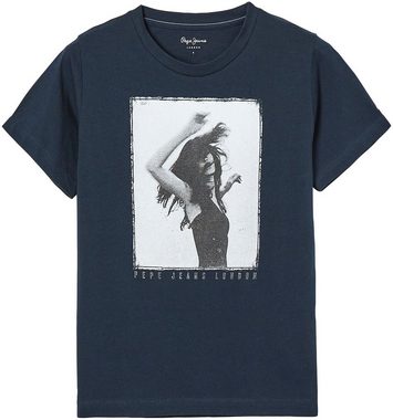 Pepe Jeans T-Shirt SONYA in figurbetonter Passform und mit tollem markentypischem Frontprint