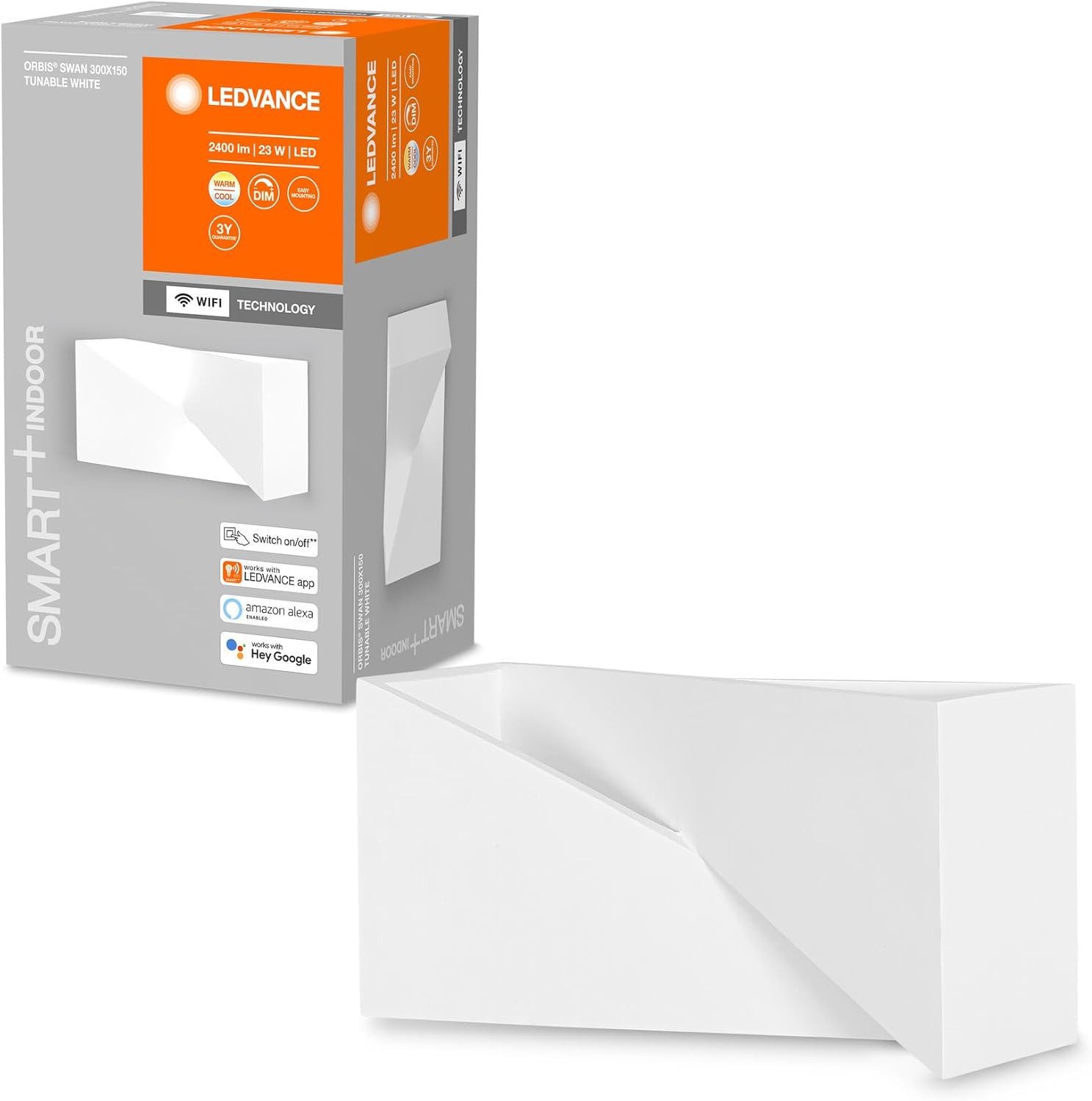 Ledvance LED Wandleuchte LEDVANCE ORBIS SWAN SMART Wi-Fi Leuchte dimmbare LED Wandleuchte 23W