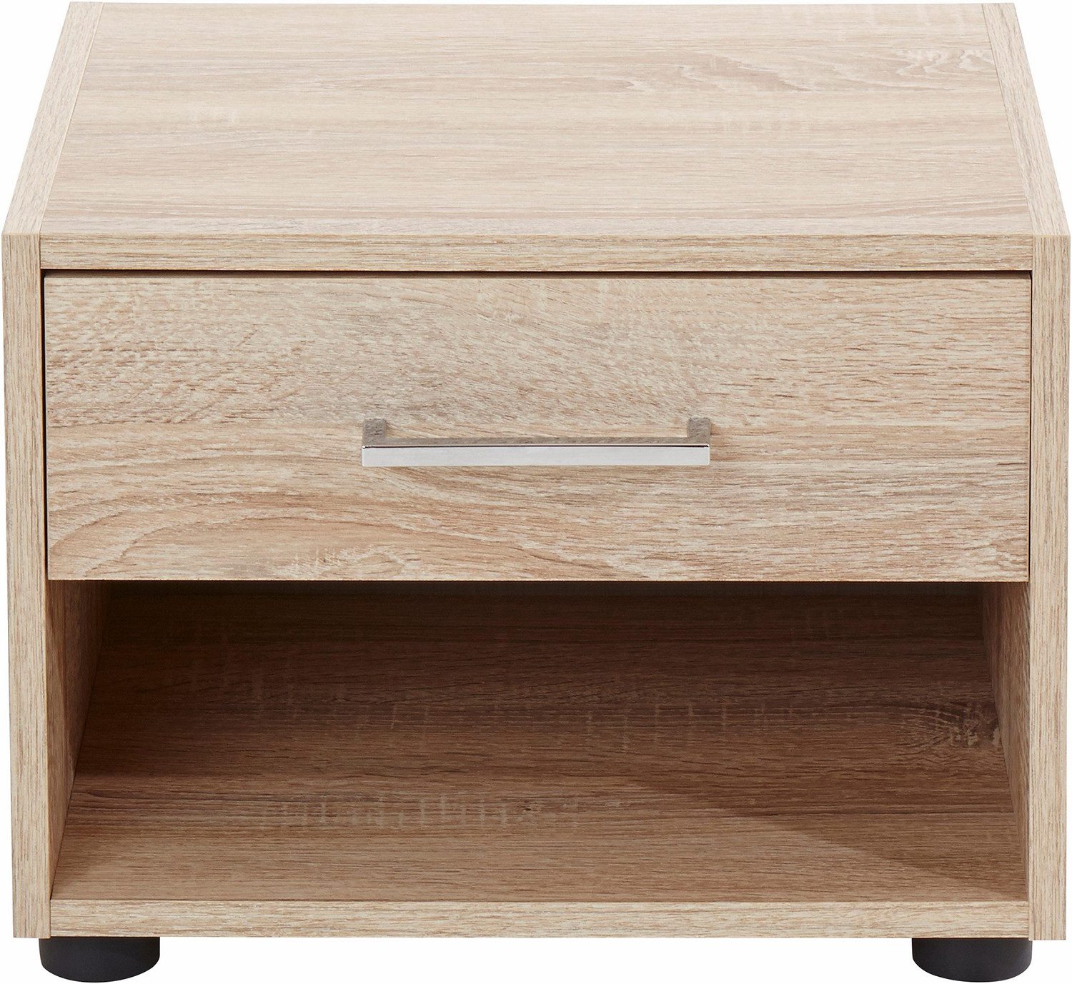 Wimex Nachtkonsole Petra (2er-Set, mit Schubladen, 2 St., moderne Optik, mit Schubladen), 42x35x32cm Eiche Sägerau mit Schubladen