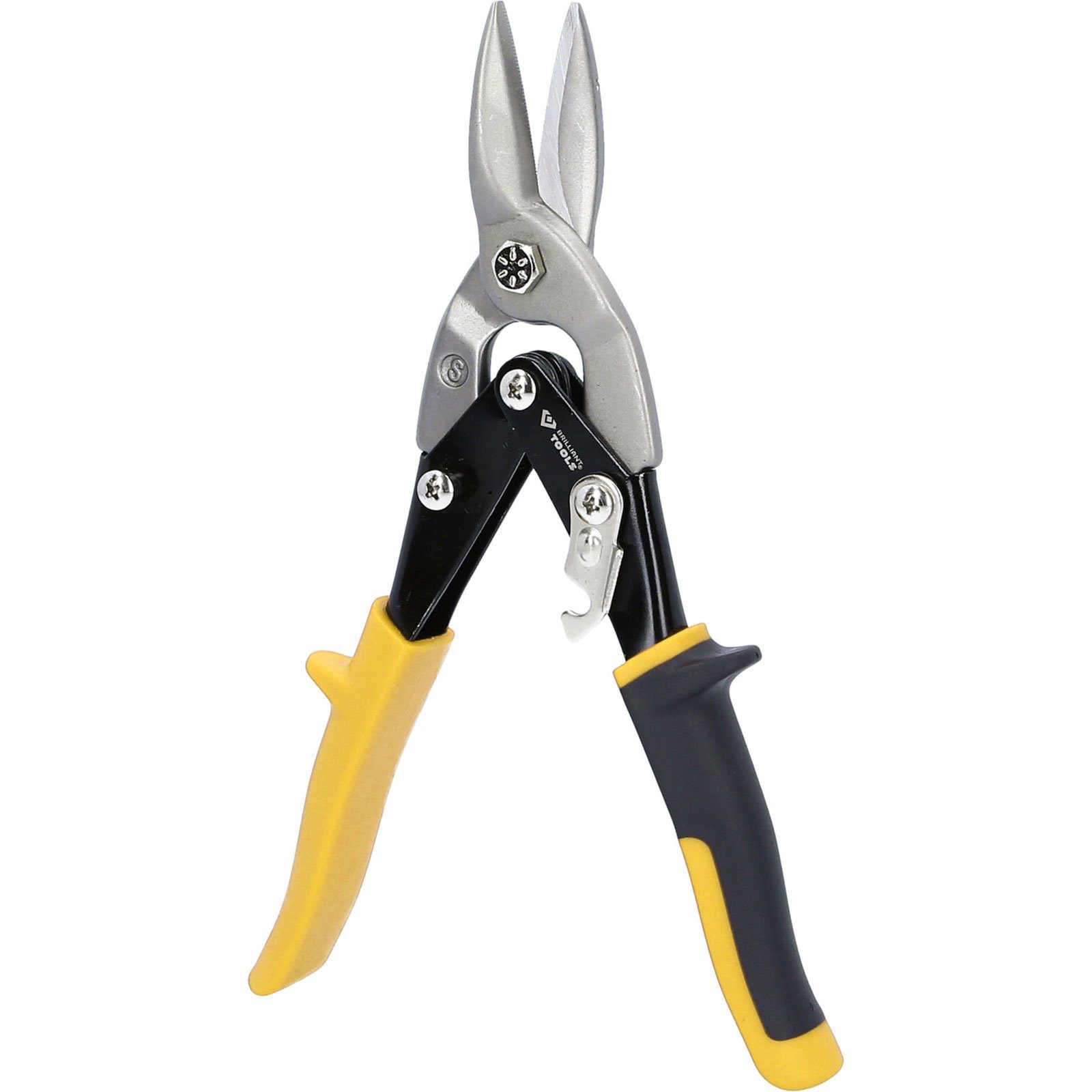 Brilliant Tools Blechschere BRILLIANT TOOLS Hebel-Blechdurchgangsschere gerader Schnitt - BT0...