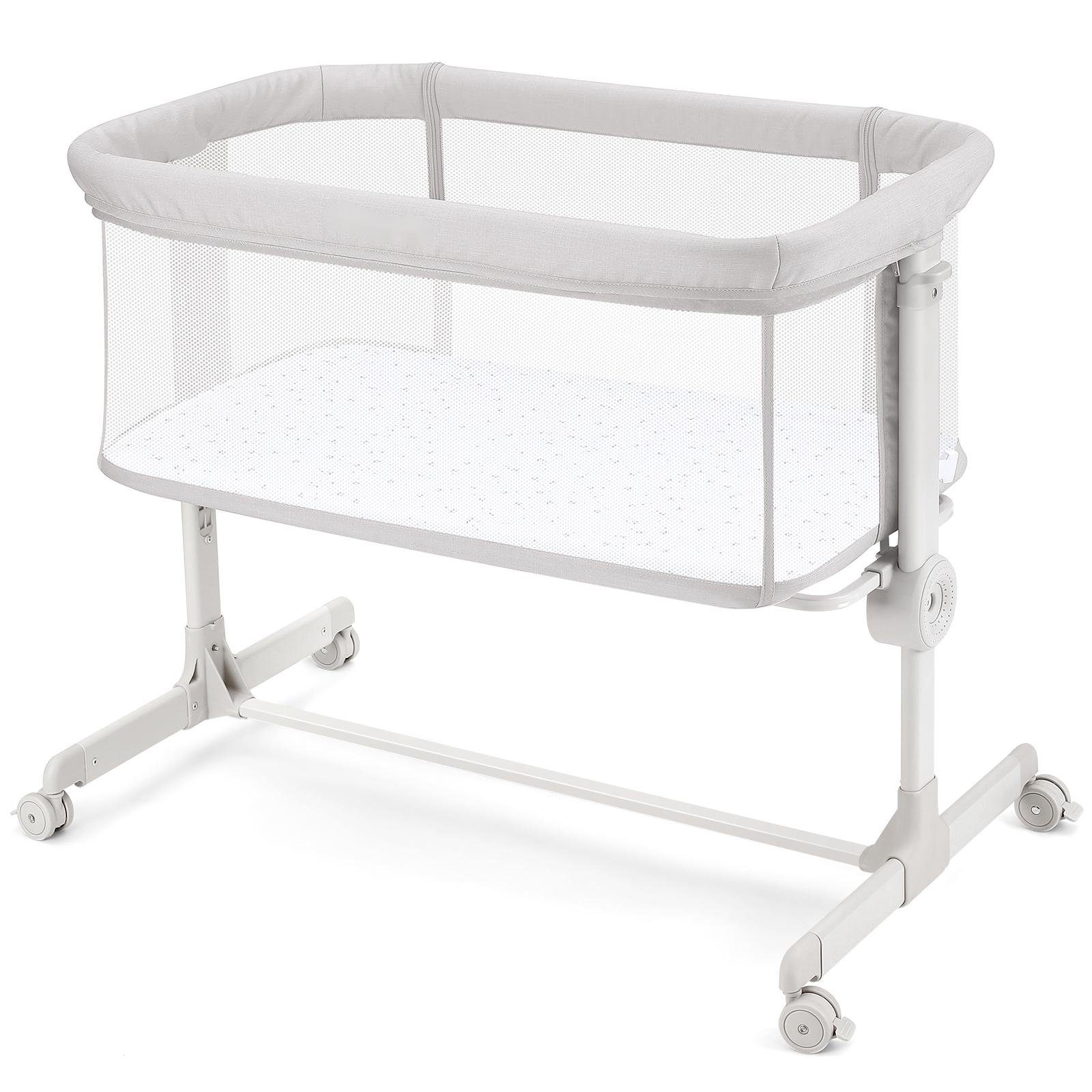 Ezebaby Beistellbett 2 in1 Baby Bett ab Geburt bis 9 kg Zustellbett 7 Höhen Kinderbett