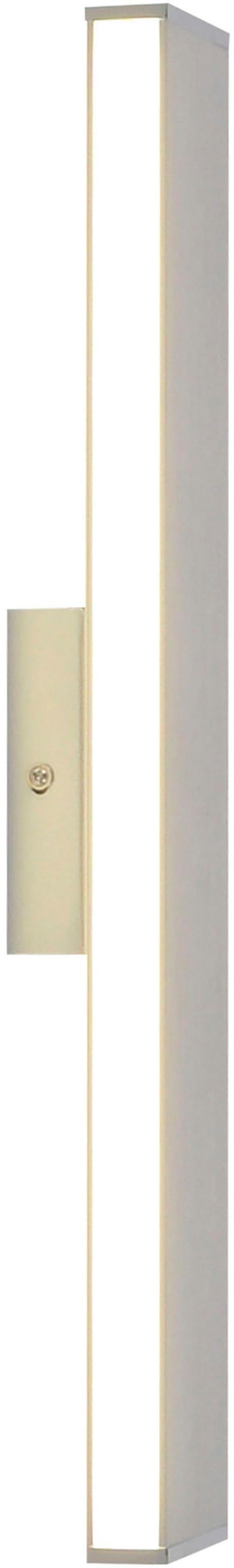 Silber lang, Warmweiß, 45 in integriert, Kunststoff cm Wandleuchte LED und Dubai, integ. näve aus LED fest und Alu Weiß