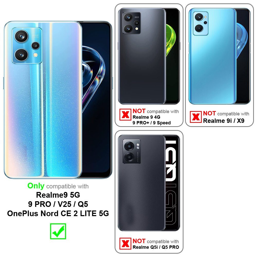 Cadorabo Handyhülle für Realme 9 5G / 9 PRO / V25 / Q5 / OnePlus Nord CE 2 LITE 5G Hülle Realme 9 5G / 9 PRO / V25 / Q5 / OnePlus Nord CE 2 LITE 5G, Flexible Hülle TPU Silikon Schutzhülle Back Cover Case