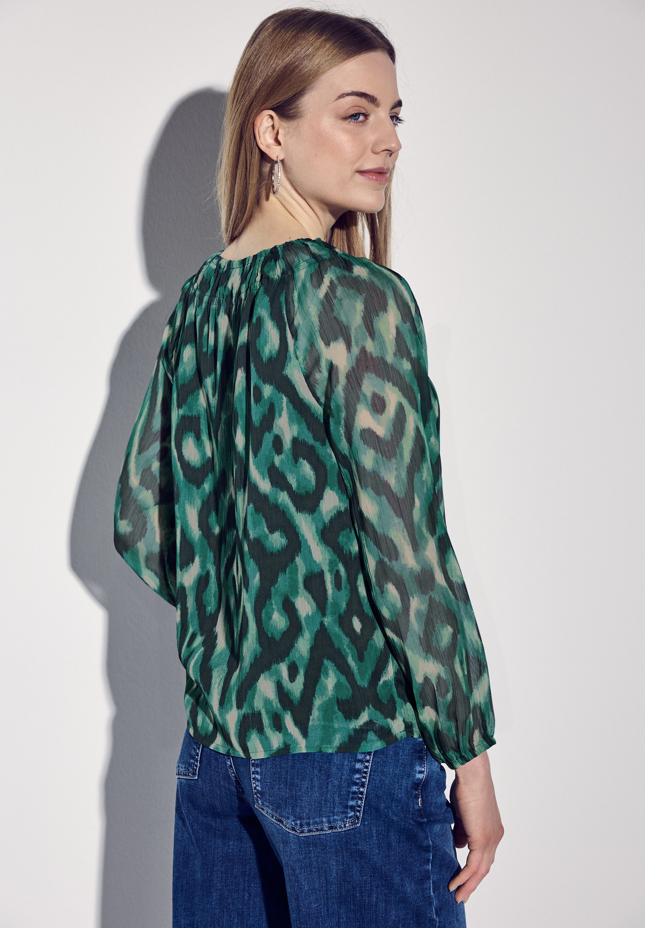 STREET ONE Chiffonbluse mit grafischem Muster günstig online kaufen