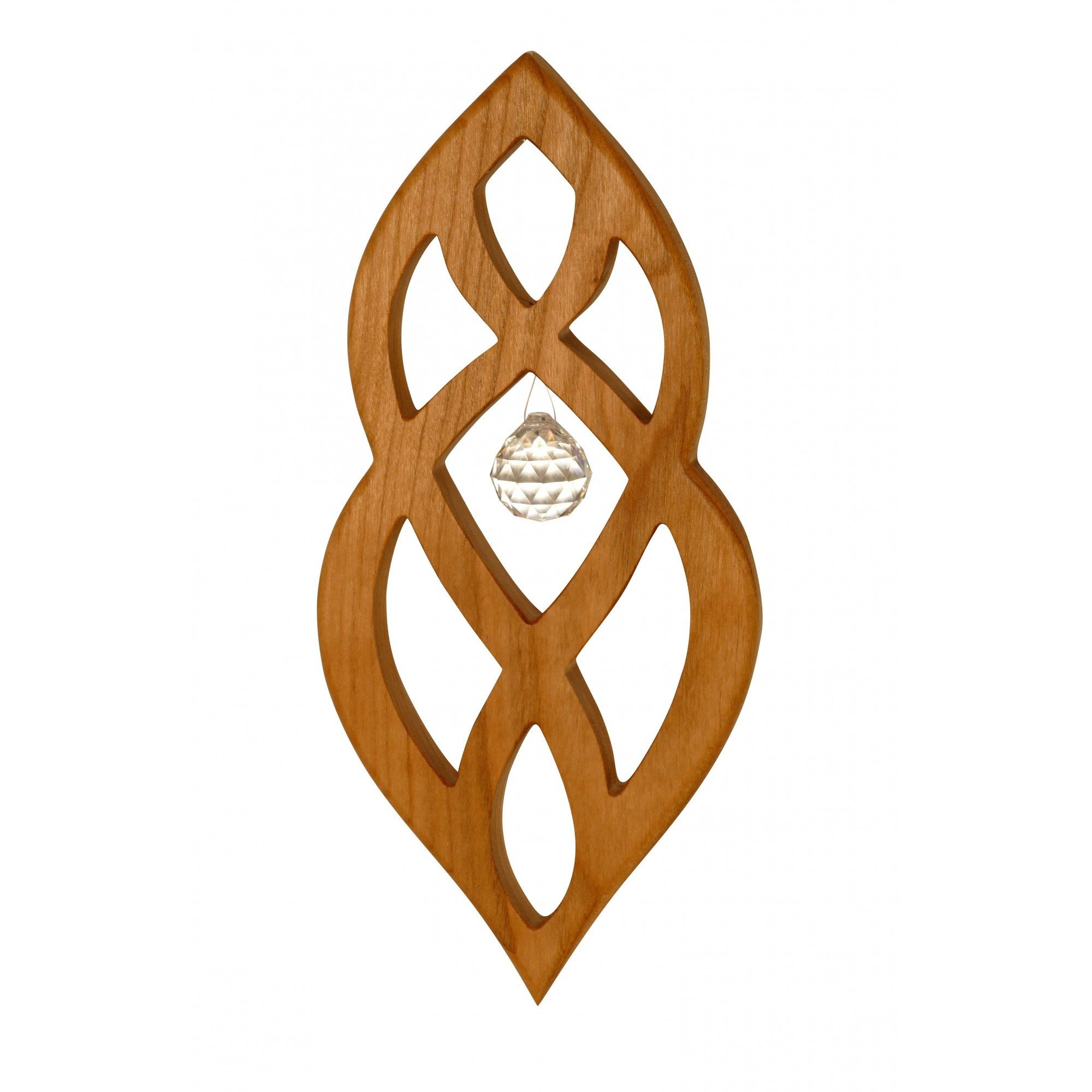 mitienda Fensterdekoration Fensterdeko aus Holz Chance mit Kristall