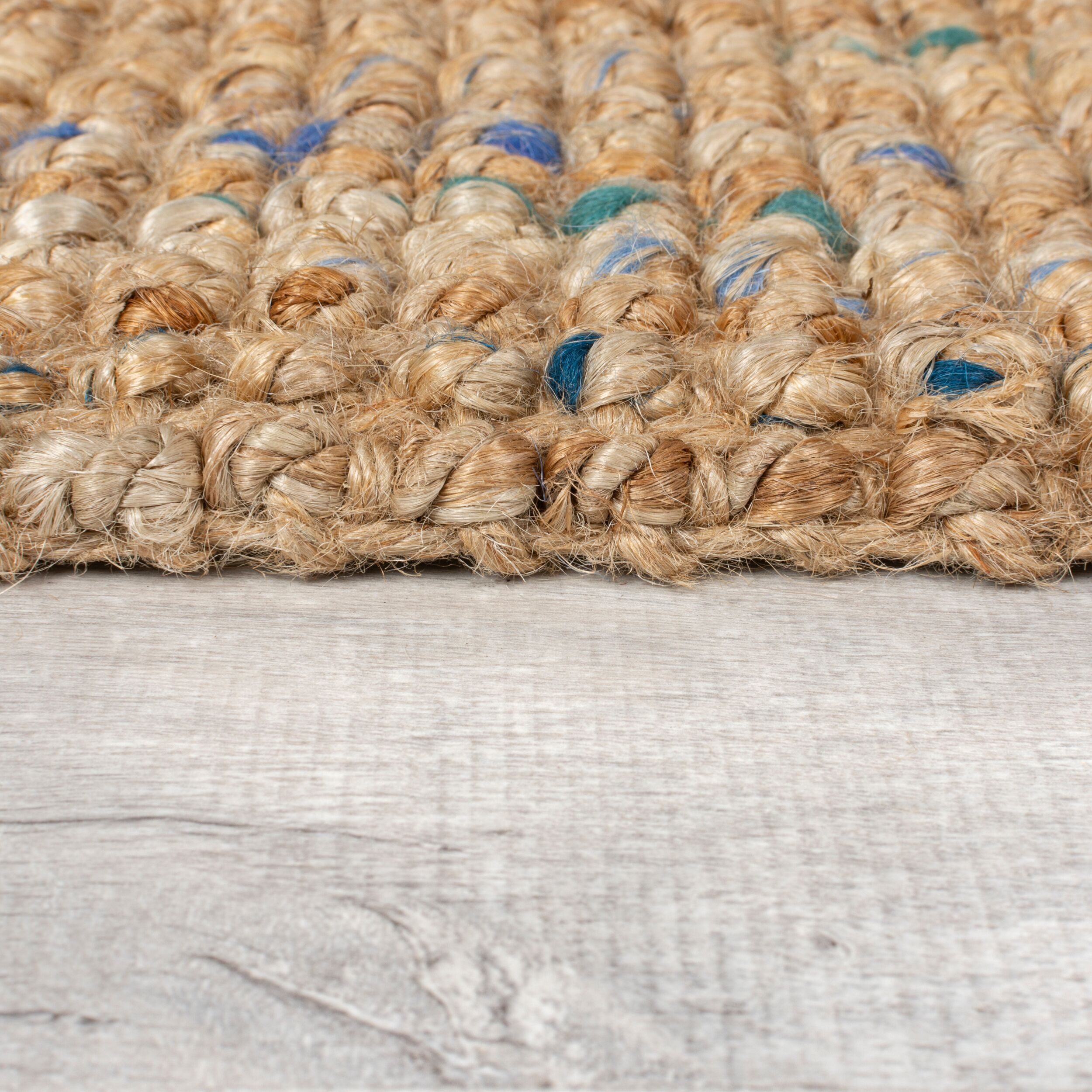 FLAIR RUGS Teppich Jute Boucle, rechteckig, Höhe: 7 mm, aus 100% Jute, mit Fransen, aus Naturfasern