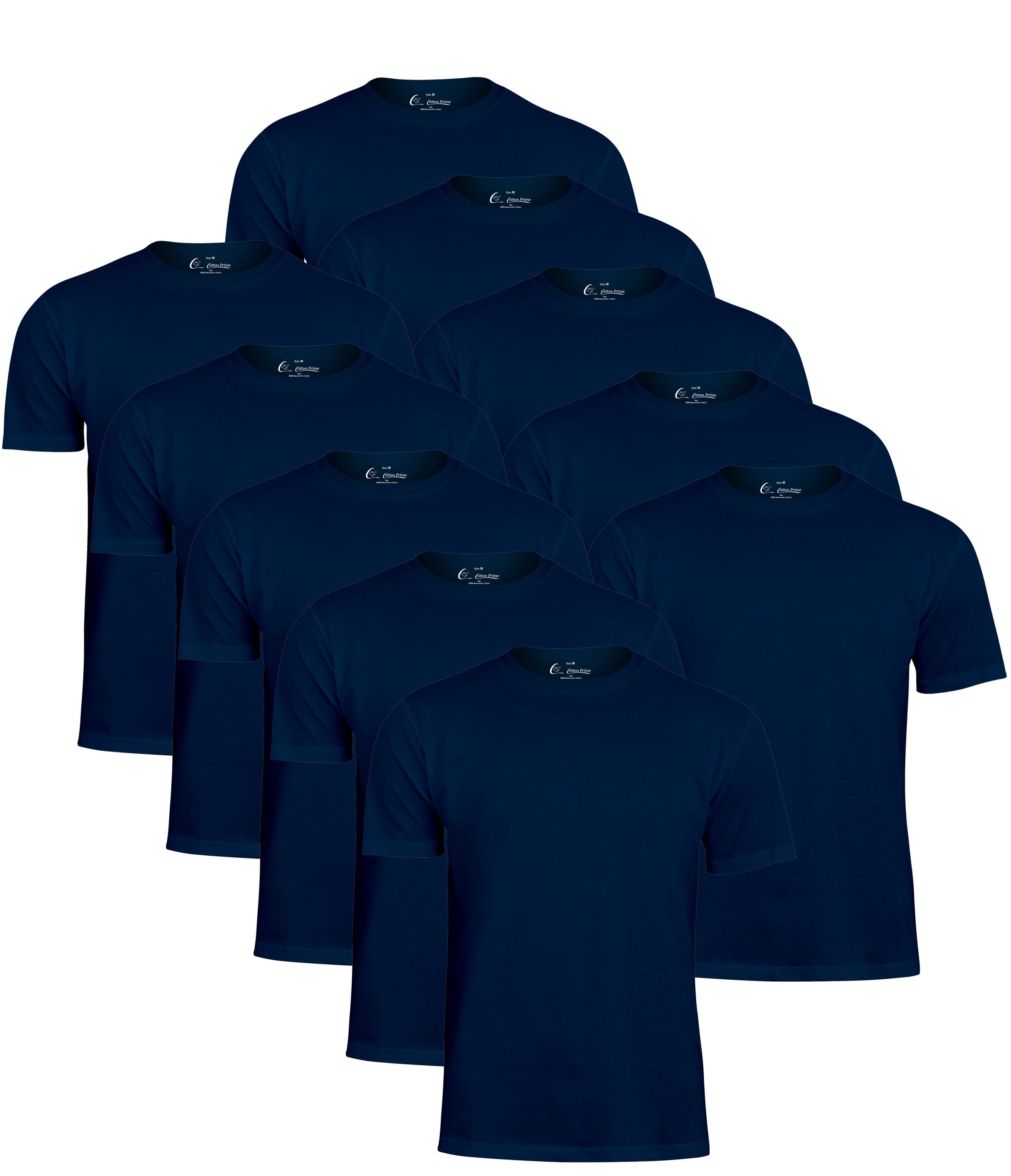 Cotton Prime® T-Shirt O-Neck - Tee Dunkelblau