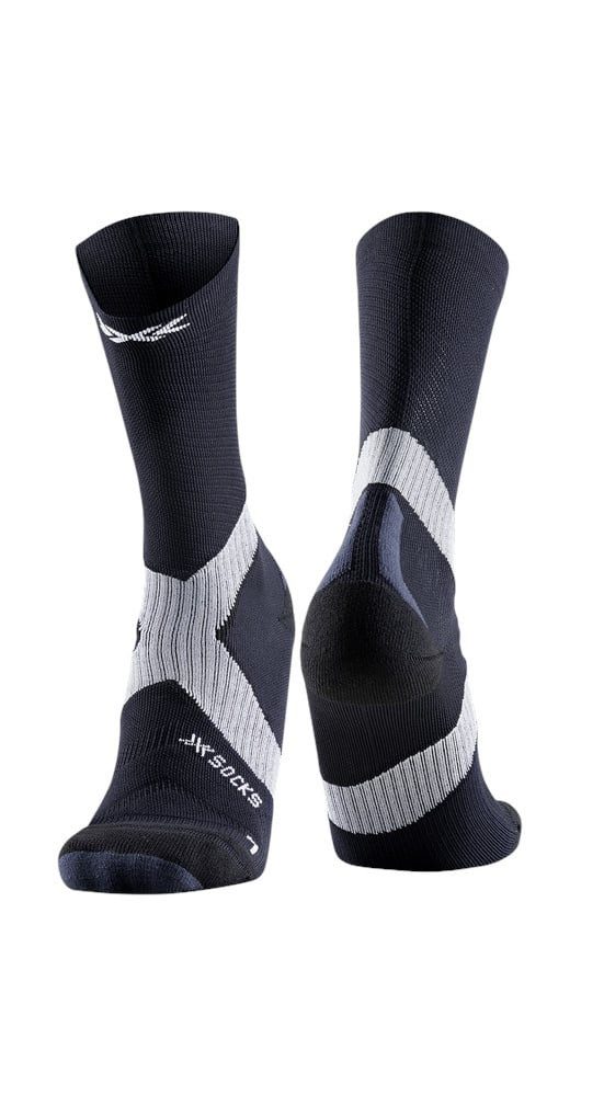 X-Socks Socken Radsocke Bike Expert Crew 2025 schwarz/charcoalgrau Herren - 1 Paar