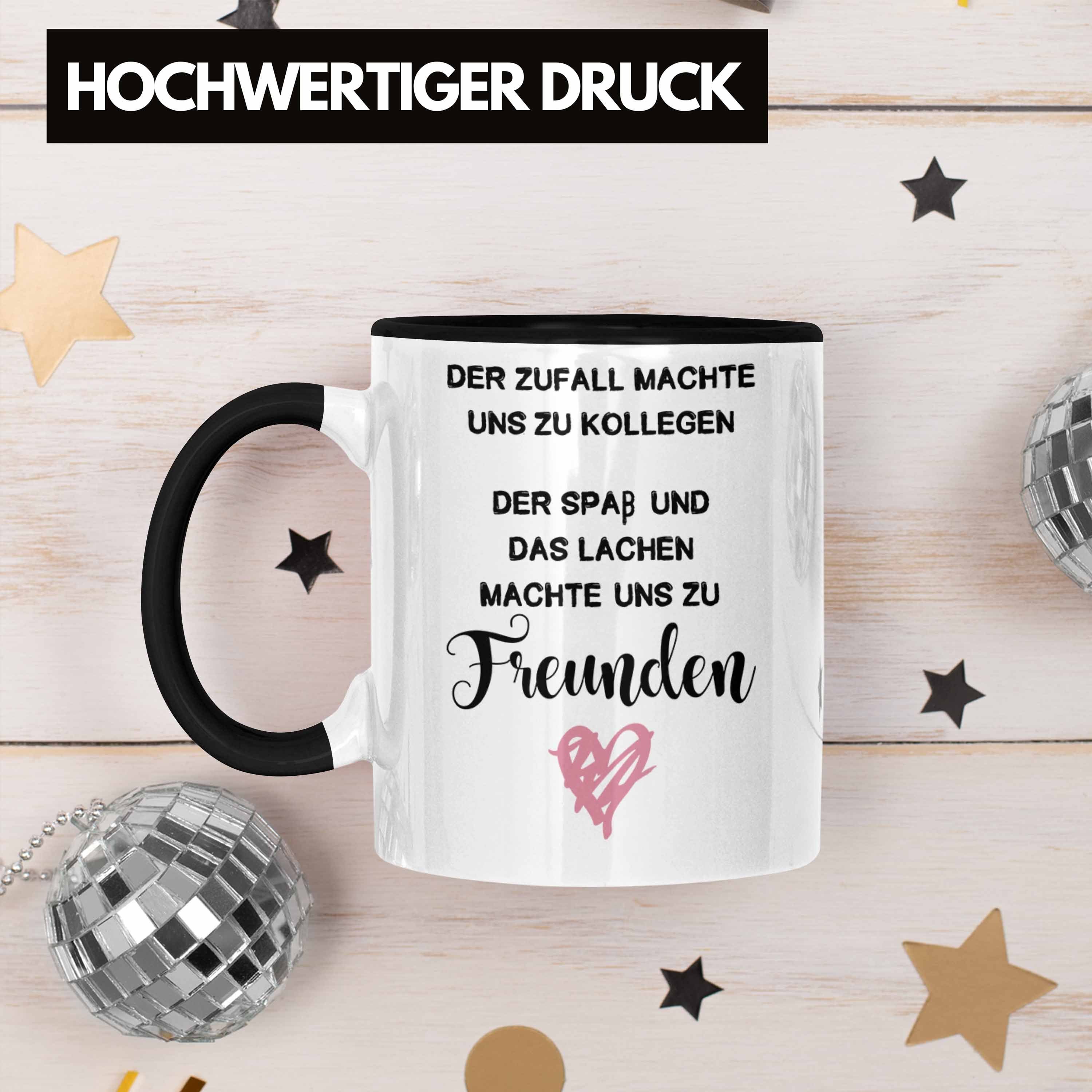 Trendation Tasse Trendation - Jobwechsel Neuer Uns Kollegin Tasse Geschenk Zufall Zu Kollegen Job Der Abschiedsgeschenk Machte Schwarz