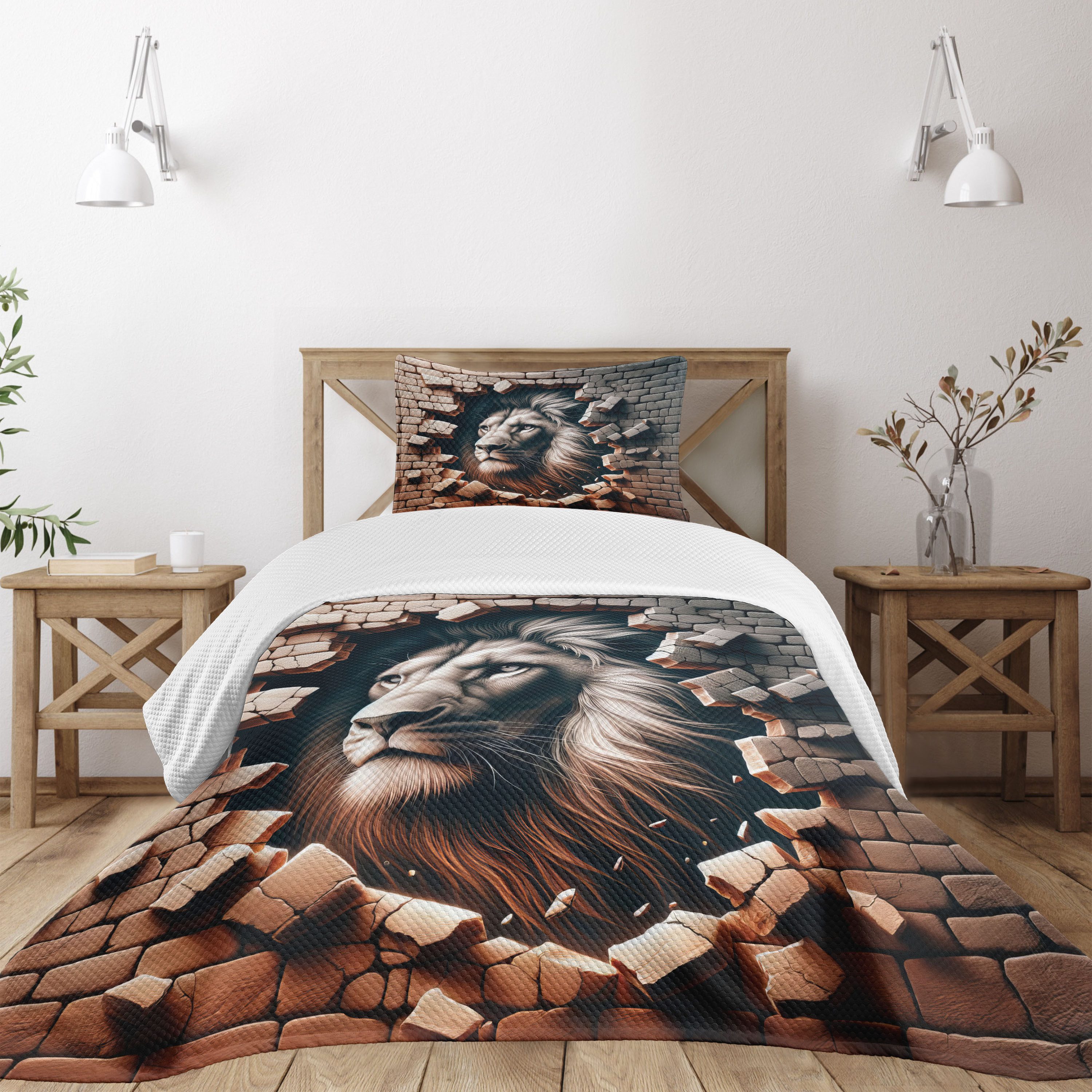 Abakuhaus Tagesdecke Set mit Kissenbezügen Waschbar, günstig online kaufen