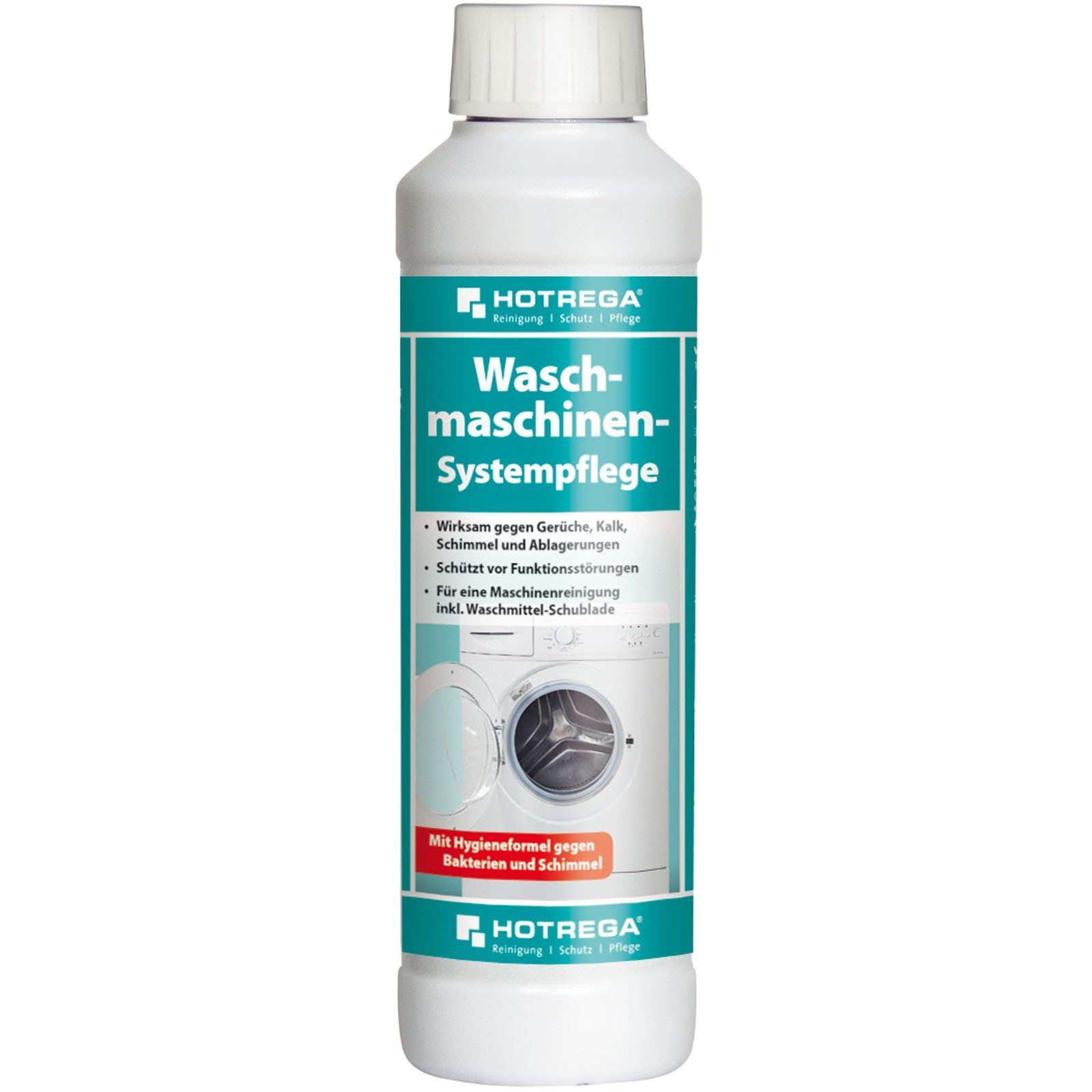 HOTREGA® Waschmaschinenreiniger Waschmaschinen Systempflege Kalkentferner 250ml Universalreiniger
