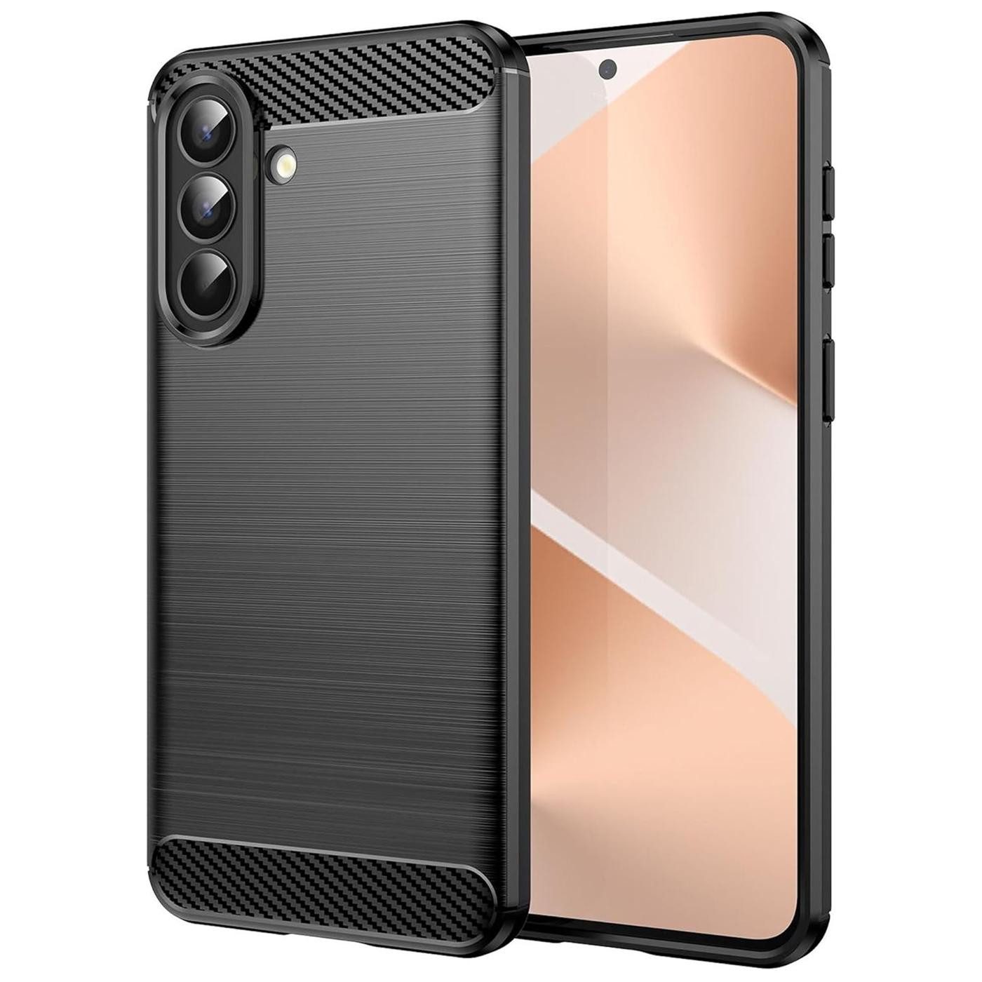 CoolGadget Handyhülle Carbon Handy Hülle für Samsung Galaxy A57 5G 6,7 Zoll, robuste Telefonhülle Case Schutzhülle für Samsung A57 5G Hülle