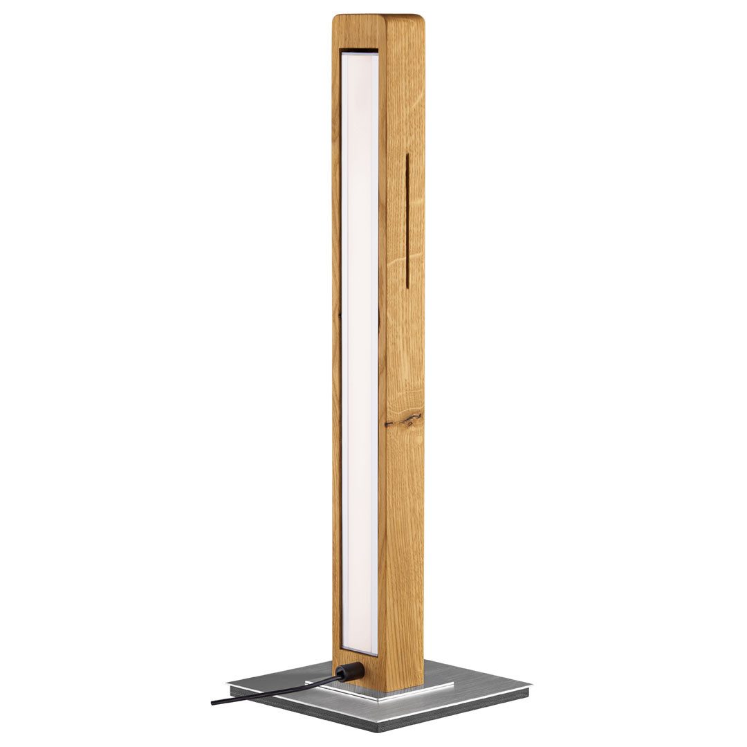 HerzBlut Tischleuchte Leonora LED, Alu LED-Leiste Acryl satiniert