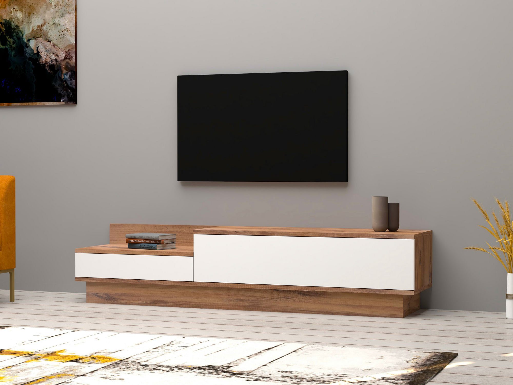 Skye Decor TV-Schrank Schränke, 35x160x35 cm, 100% Melaminbeschichtete Partikelplatte