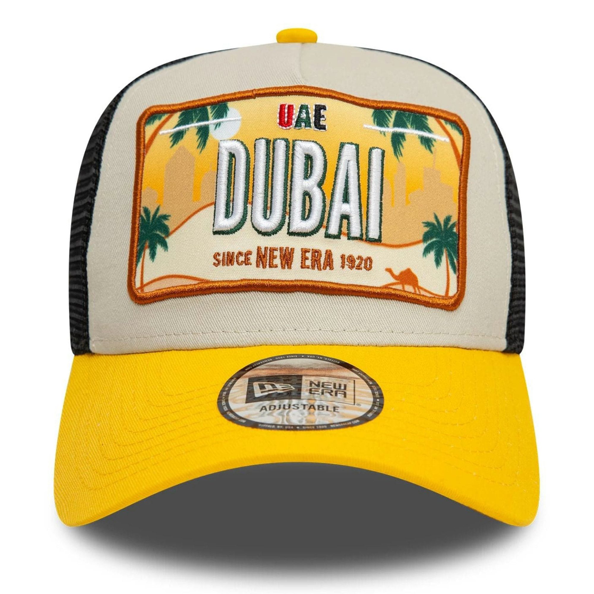 New Era Trucker Cap 9Forty A-Frame Licence Plate Dubai Patch Cap - Yellow/B günstig online kaufen