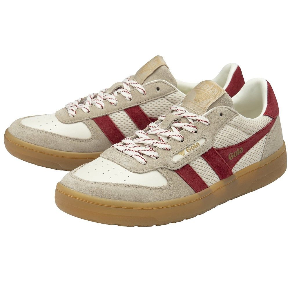 Gola Hawk '83 2025 weiss/hellbraun/dunkelrot Damen Sneaker günstig online kaufen