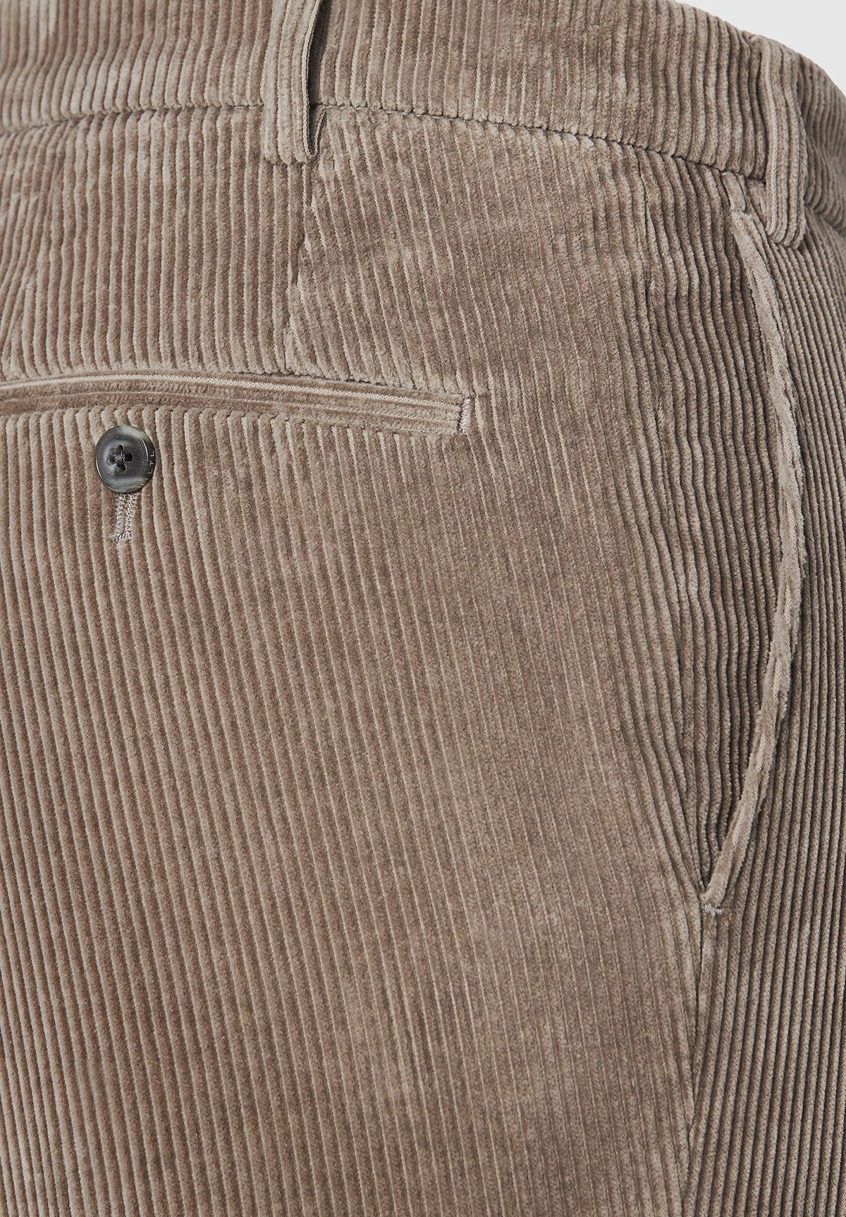 Hiltl Cordhose Parma I Cordhose Herren Regular Fit Genua Cord, hellgrau, 98 Premium Cordhose, Business Casual Hose für Alltag, Büro und Freizeit