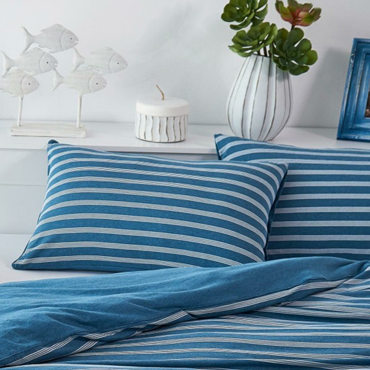 BETTWARENSHOP Bettwäsche Melangestreifen, Jersey, 2 teilig günstig online kaufen