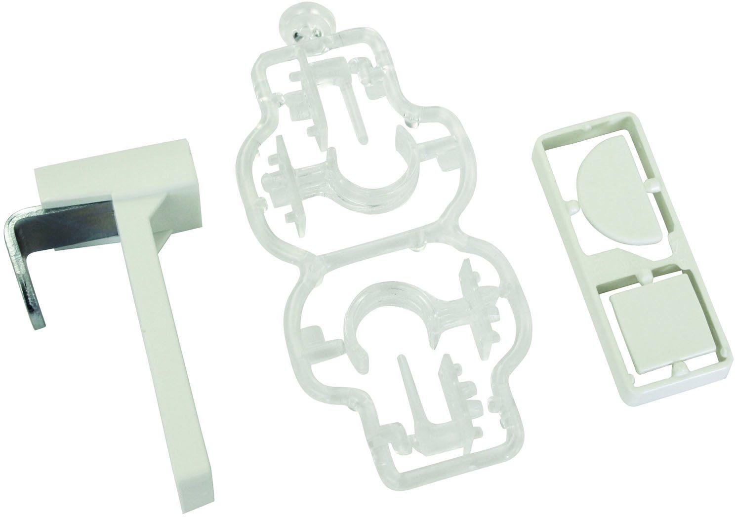 GARDINIA Klemmträger Kunststoff / Metall, (Set, 2-tlg), Zubehör Vitragestan günstig online kaufen
