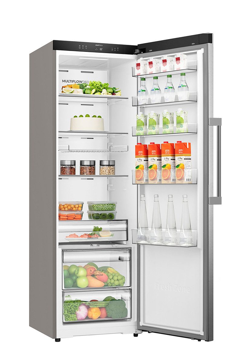 GORENJE Kühlschrank RN618C6X6WF, 185,6 cm hoch, 59,5 cm breit, KitchenFit passt sich nahtlos deiner Küche an