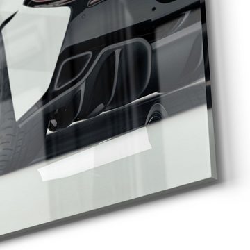 DEQORI Glasbild 'Sportliches Auto', 'Sportliches Auto', Glas Wandbild Bild schwebend modern