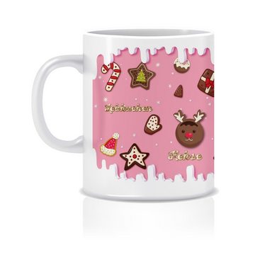 Giftandprint Becher Giftandprint Lebkuchen Weihnachtsdeko Weihnachten, Deko, Kaffeetassen, beidseitig, inkl. Geschenkbox, Spülmaschinen- und mikrowellengeeignet