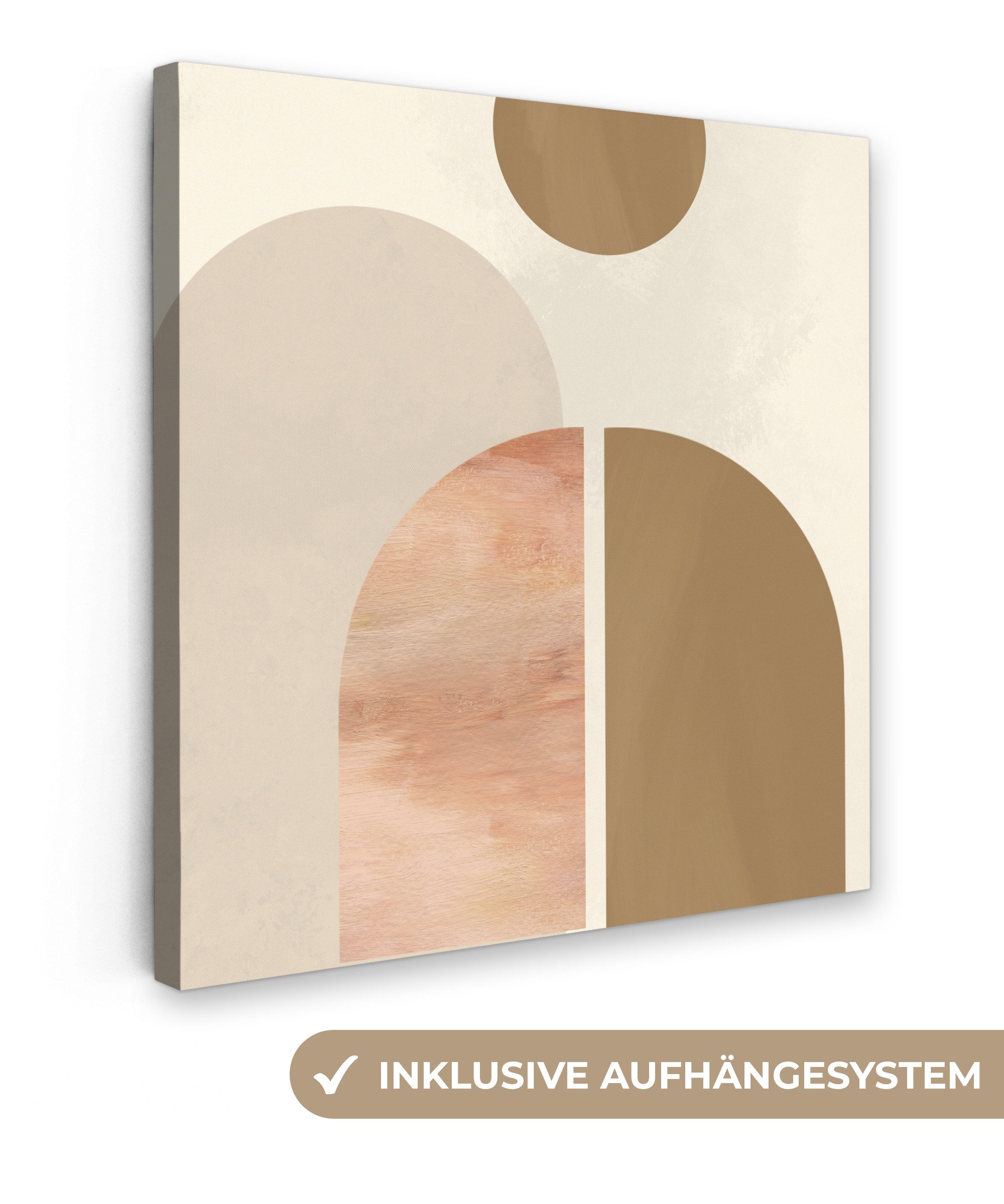 Leinwandbild Abstrakt - Design - Rosa