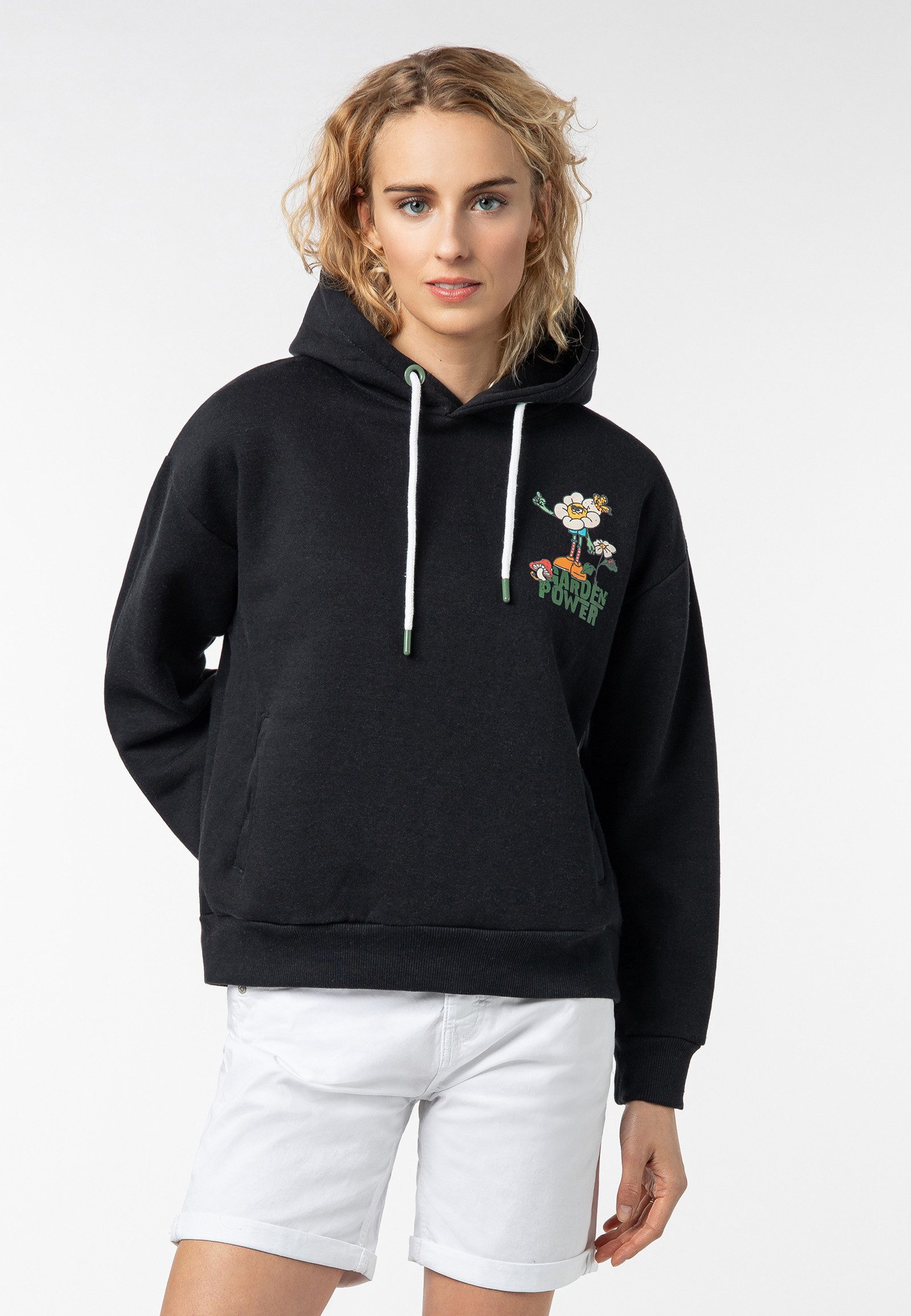 SUBLEVEL Kapuzenpullover Damen Hoodie Kapuzenpullover mit Sommer-Backprint günstig online kaufen