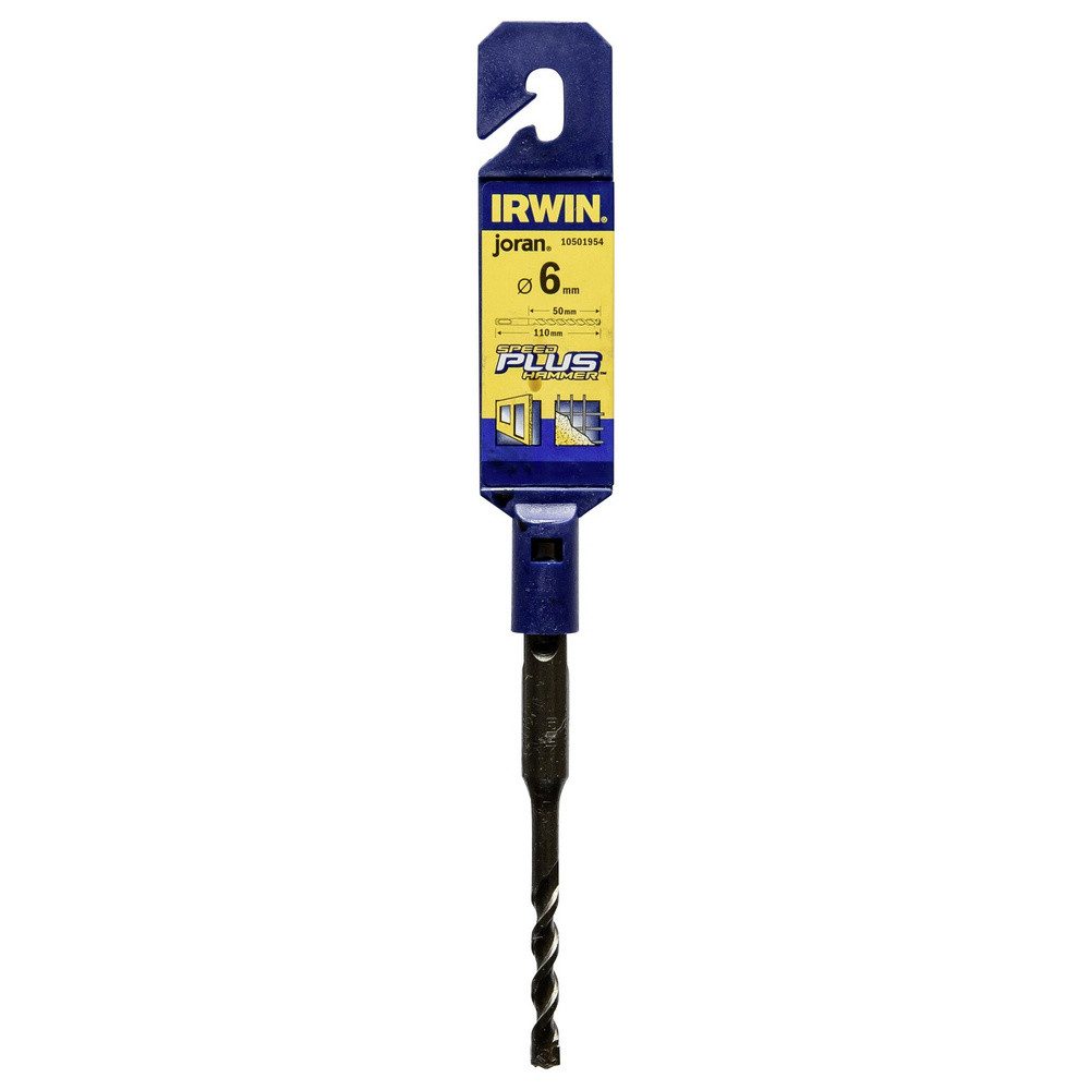 IRWIN Spiralbohrer Irwin Tools SDS-plus 10501954 Hartmetall Hammerbohrer 6 mm Gesamtläng